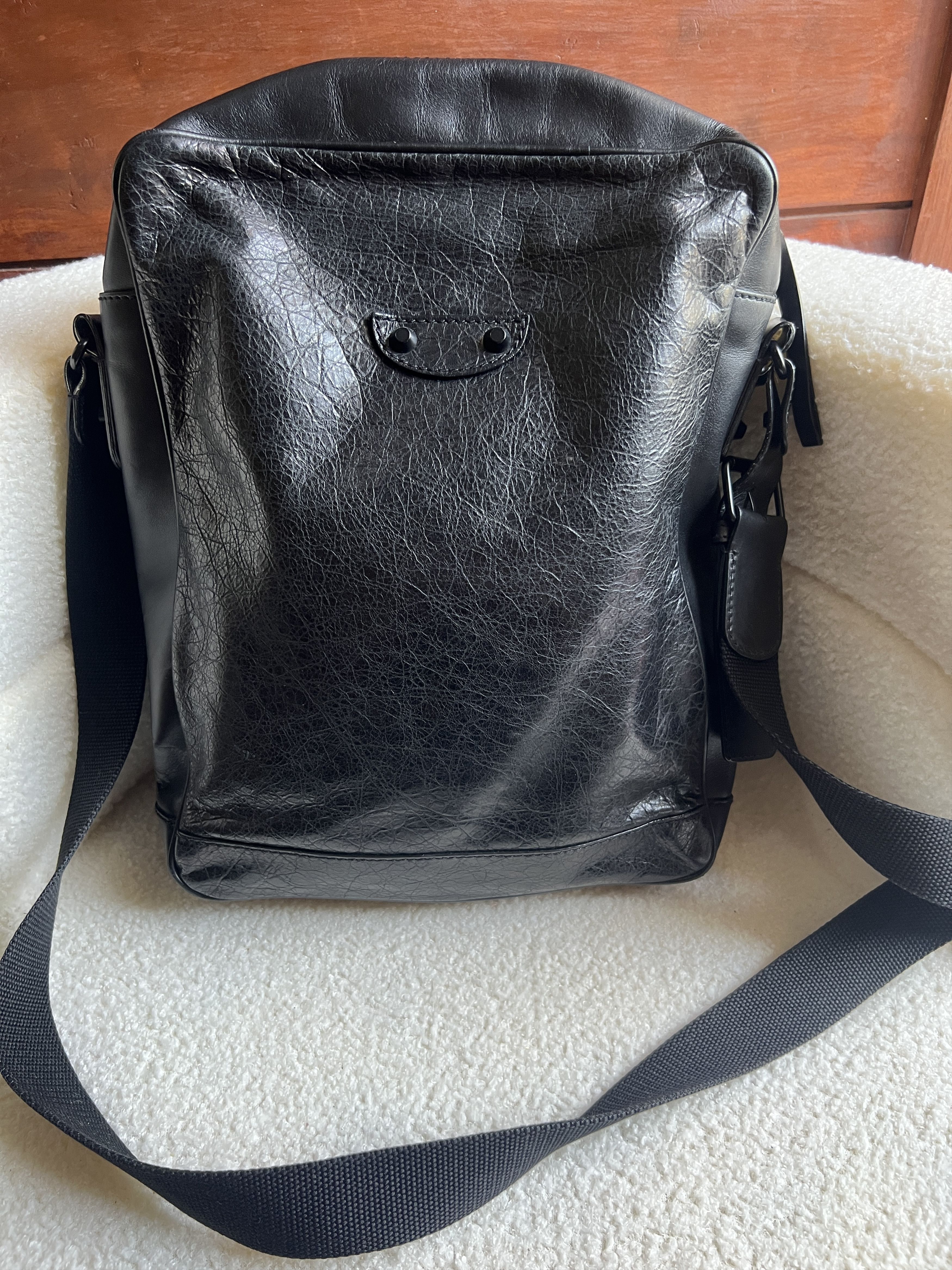 Balenciaga Balenciaga Lambskin Motocross Classic Reporter Crossbody Size ONE SIZE - 2 Thumbnail