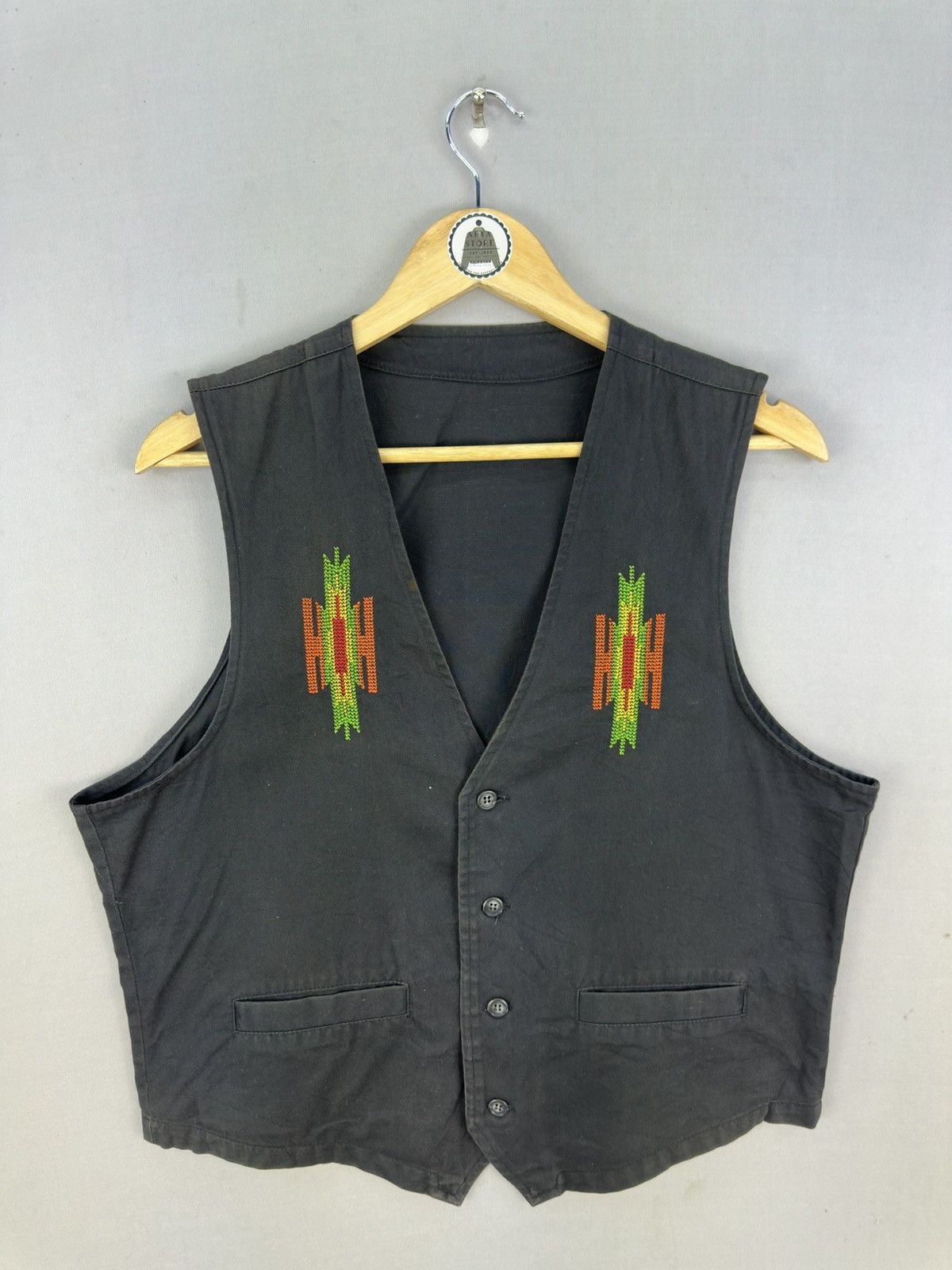 Japanese Brand Unbrand Embroidered Navajo Native Vest Size US S / EU 44-46 / 1 - 1 Thumbnail