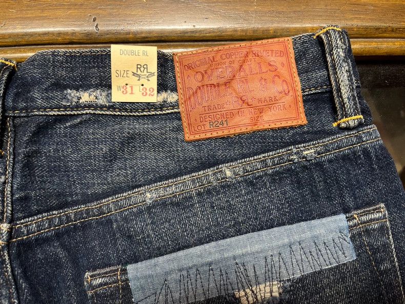 RRL Ralph Lauren RRL Ralph Lauren Knife cut patch damages Niuwang jeans Size US 32 / EU 48 - 9 Thumbnail