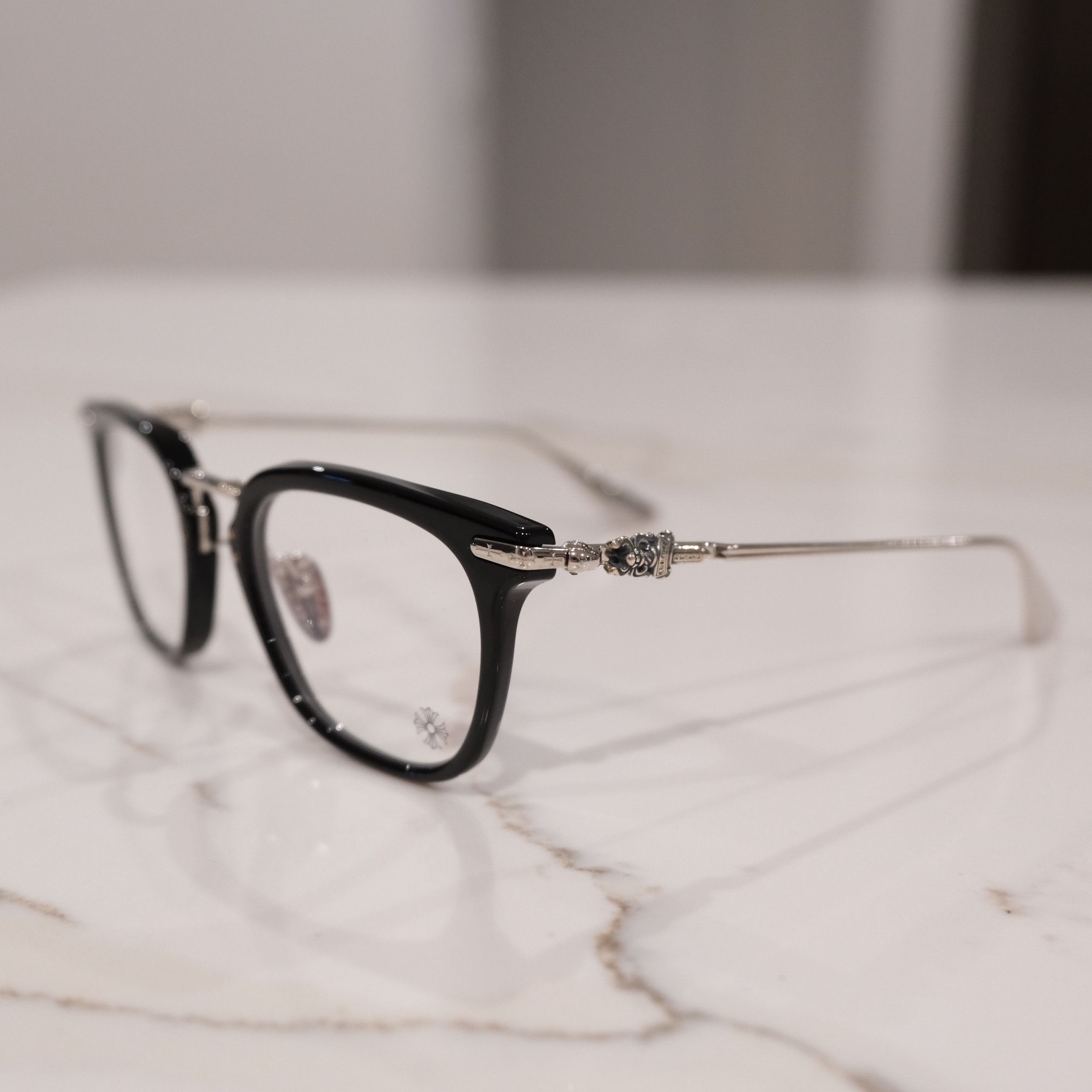 Chrome Hearts CHROME HEARTS CLOACO BLACK & SILVER GLASSES Size ONE SIZE - 4 Thumbnail