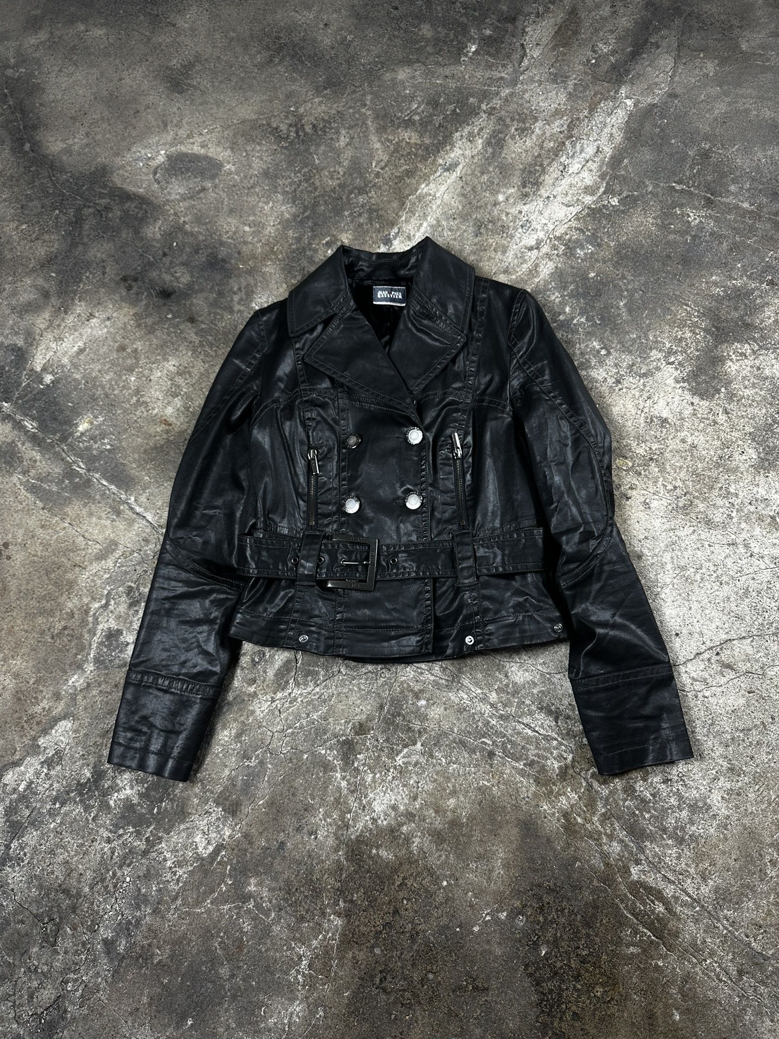 Jean Paul Gaultier 2in1 2000s Jean Paul Gaultier Waxed Vintage Coat Archive Size L / US 10 / IT 46 - 2 Thumbnail