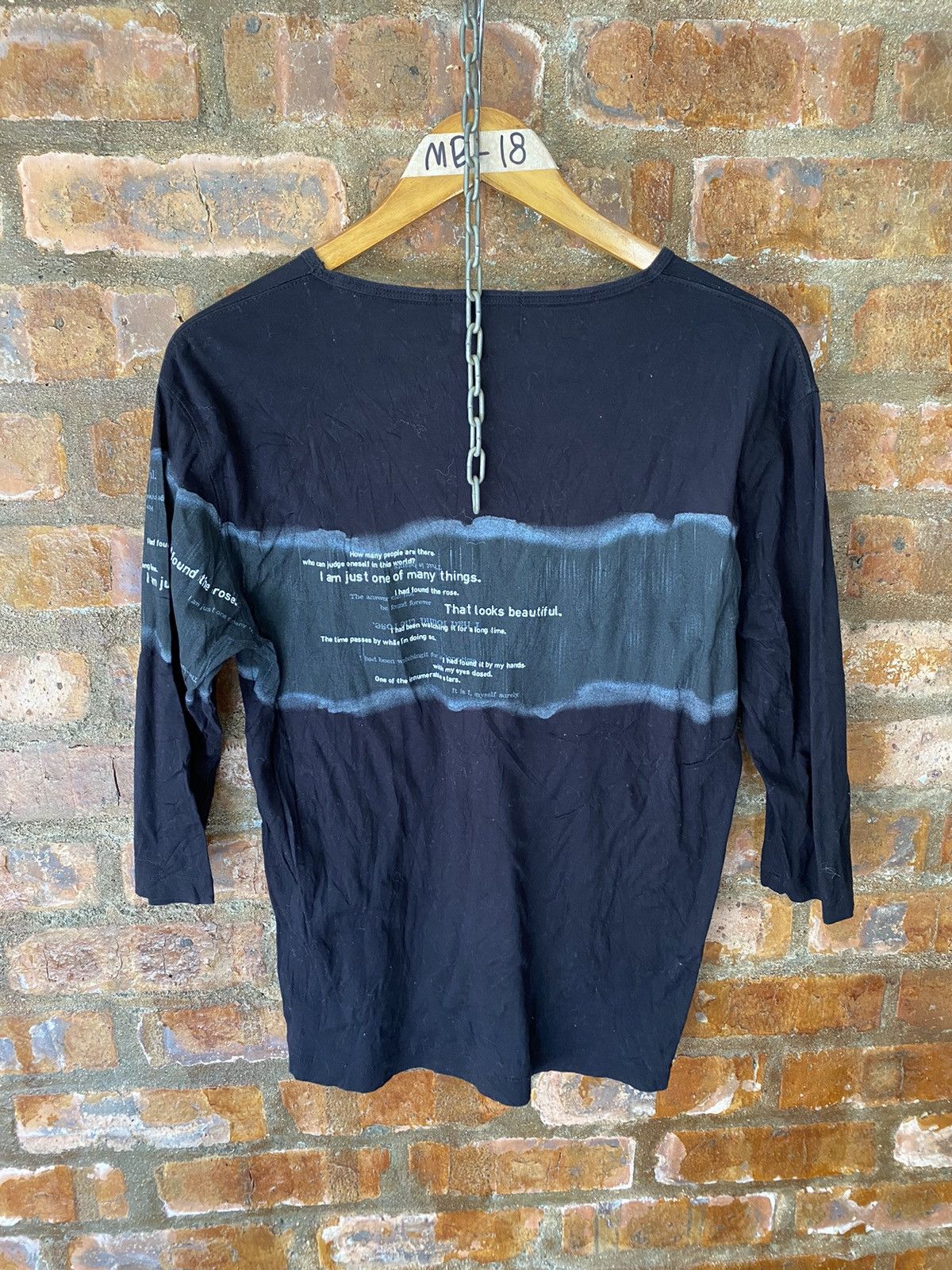 5351 POUR LES HOMMES 2000s Nicole Club for Men shadow POEM shirt Size US M / EU 48-50 / 2 - 7 Thumbnail