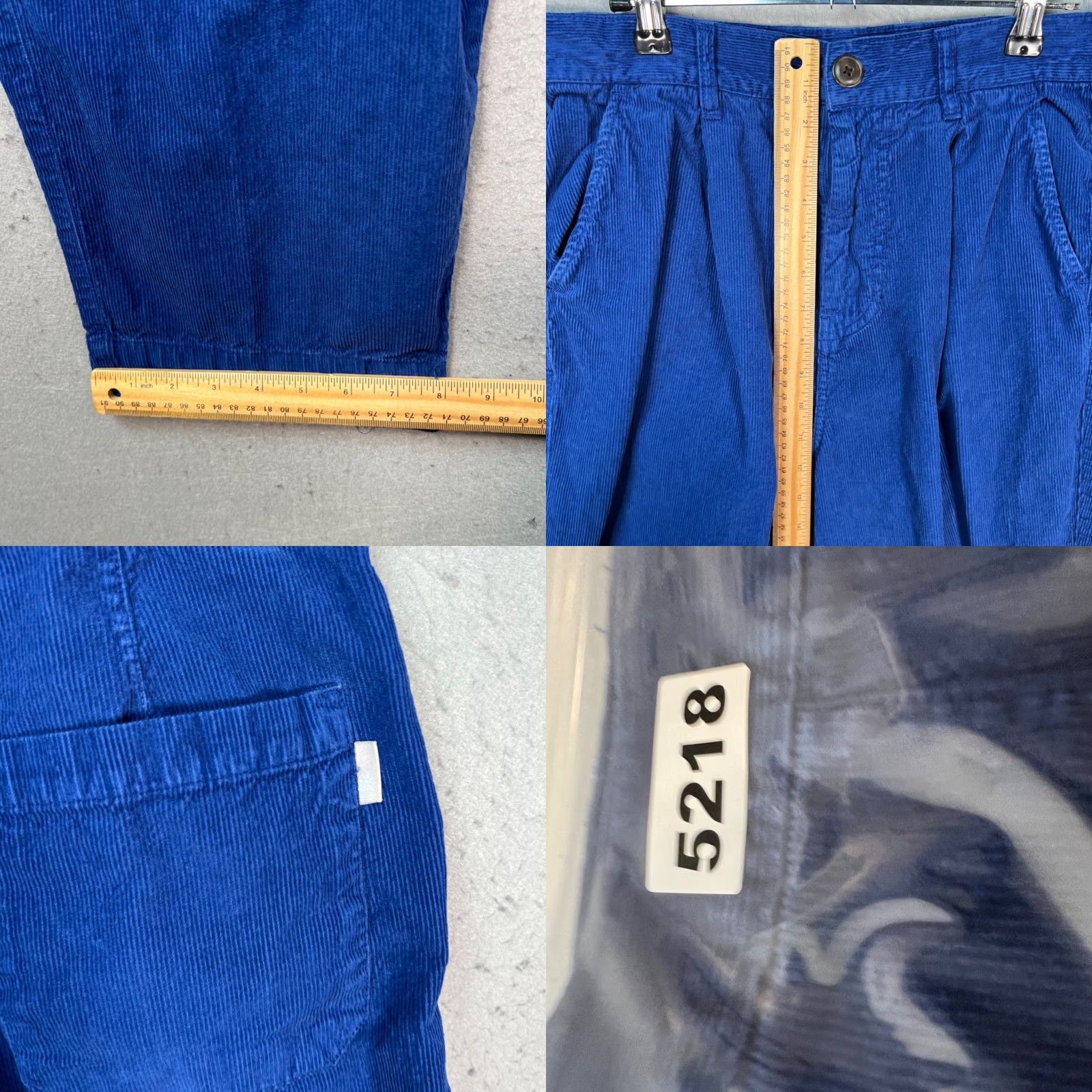 Urban Outfitters Urban Outfitters Mens Corduroy Straight Leg Pleated Pants Blue 30 Size US 30 / EU 46 - 8 Thumbnail
