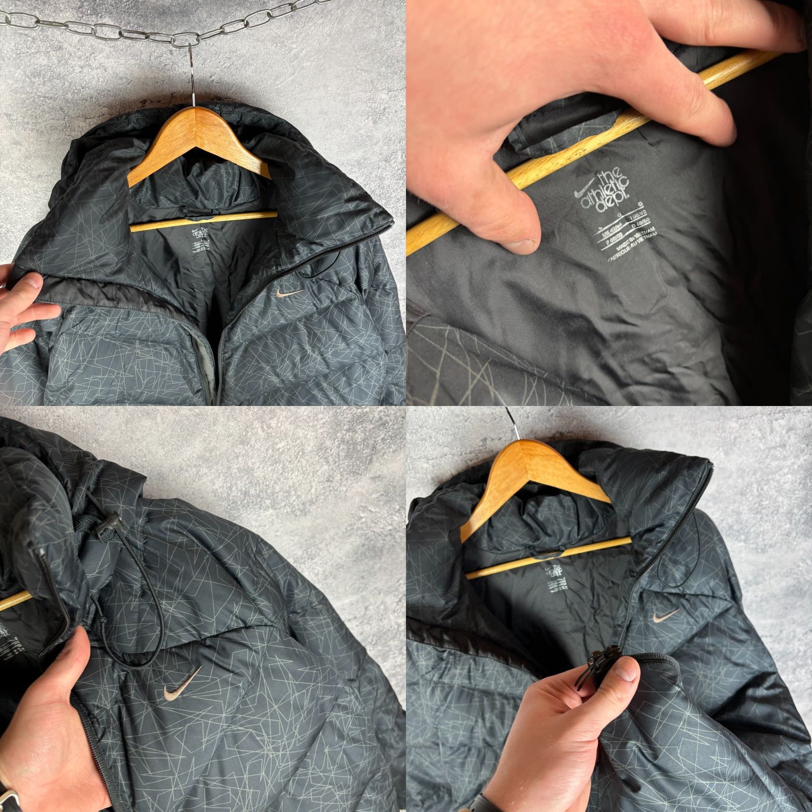 Nike Nike Down Jacket Puffer Blue Polyester Size L Men’s Vintage Jacket Size US L / EU 52-54 / 3 - 8 Thumbnail