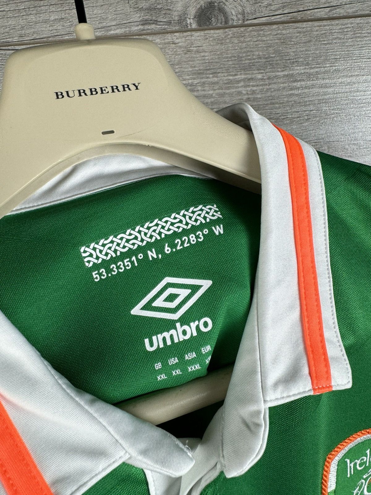 Umbro Ireland soccer jersey size XXL