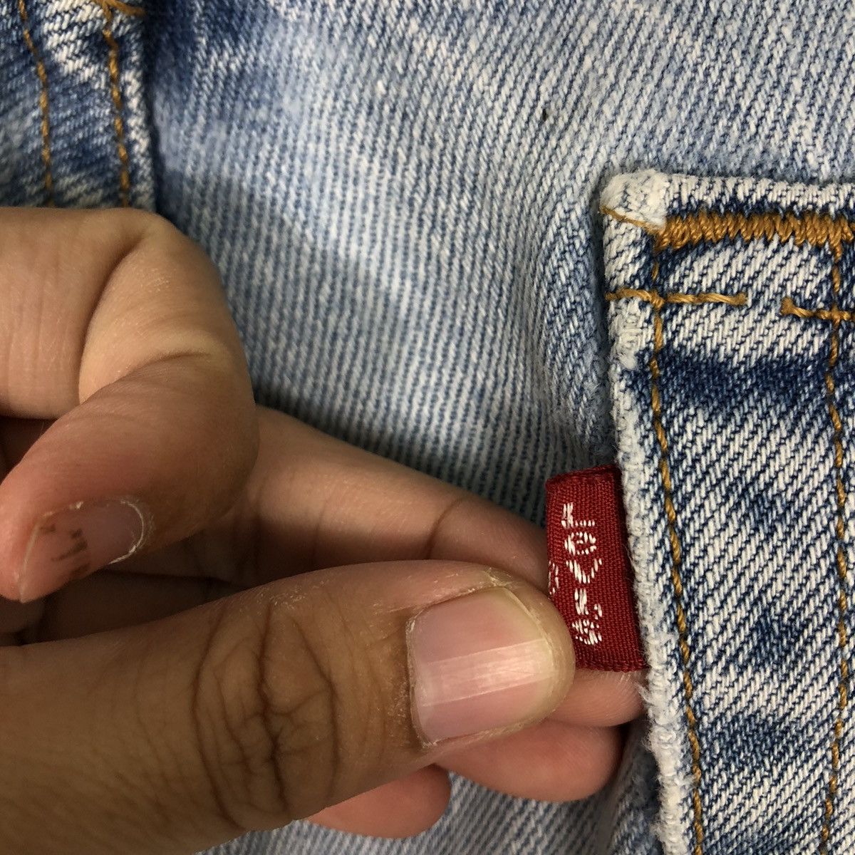 Levi's 🔥90’s True Vintage Distressed Denim Jeans Levi’s Size US 34 / EU 50 - 14 Thumbnail
