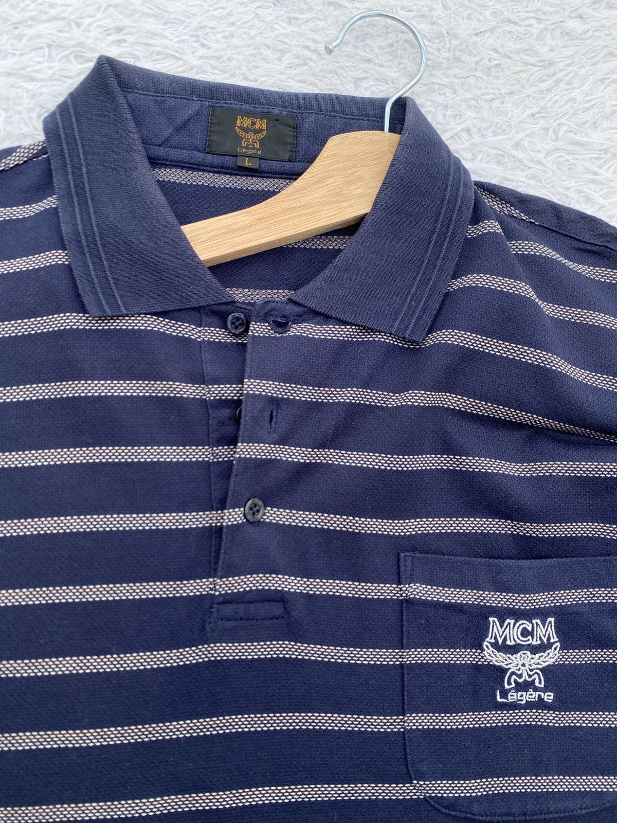 MCM Rare Vintage MCM Legere Stripes Polo Shirt Size US L / EU 52-54 / 3 - 8 Thumbnail