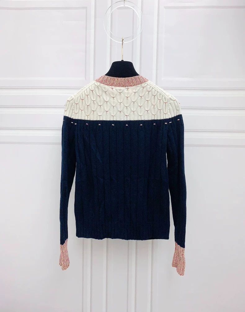 Chanel Chanel Black and pink color-blocked sweater jacket Size XXS / US 00 / IT 34 - 2 Thumbnail