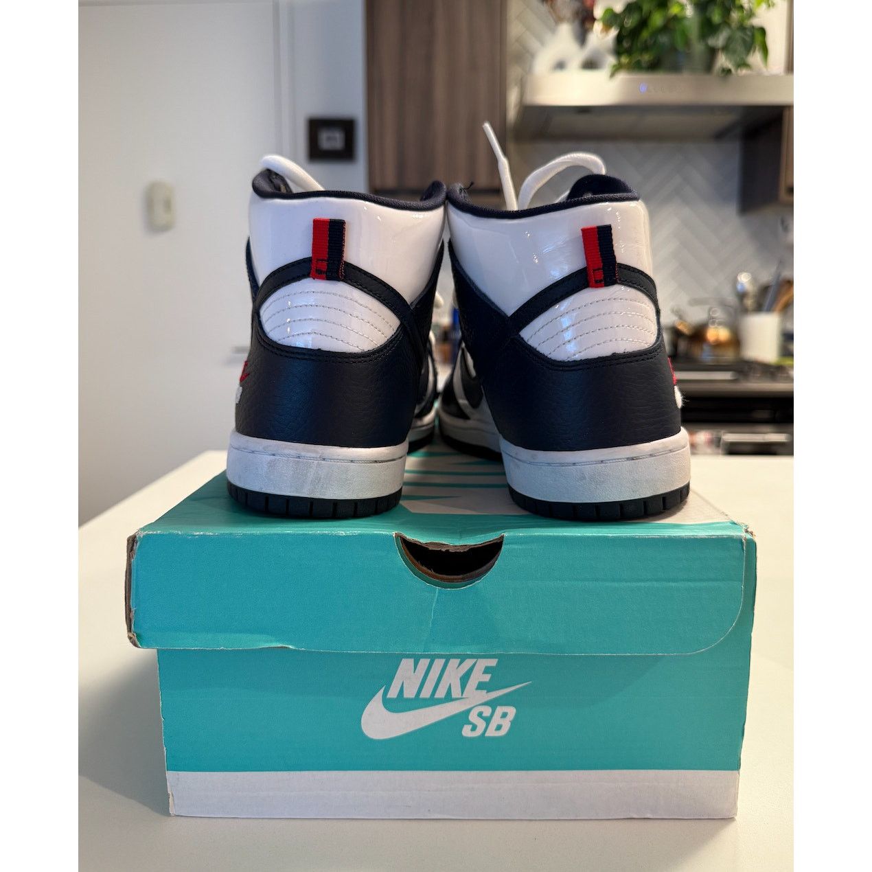 Nike Nike SB Dunk High Pro Obsidian-White 854851-441 (size 10) Size US 10 / EU 43 - 3 Thumbnail