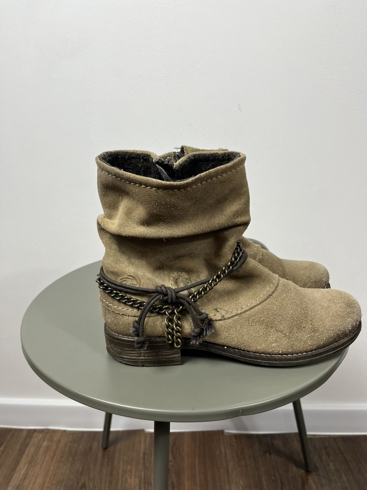 Other Vintage Suede Slouch Boots with Chains and Tassels Size 39 Size US 9 / IT 39 - 4 Thumbnail