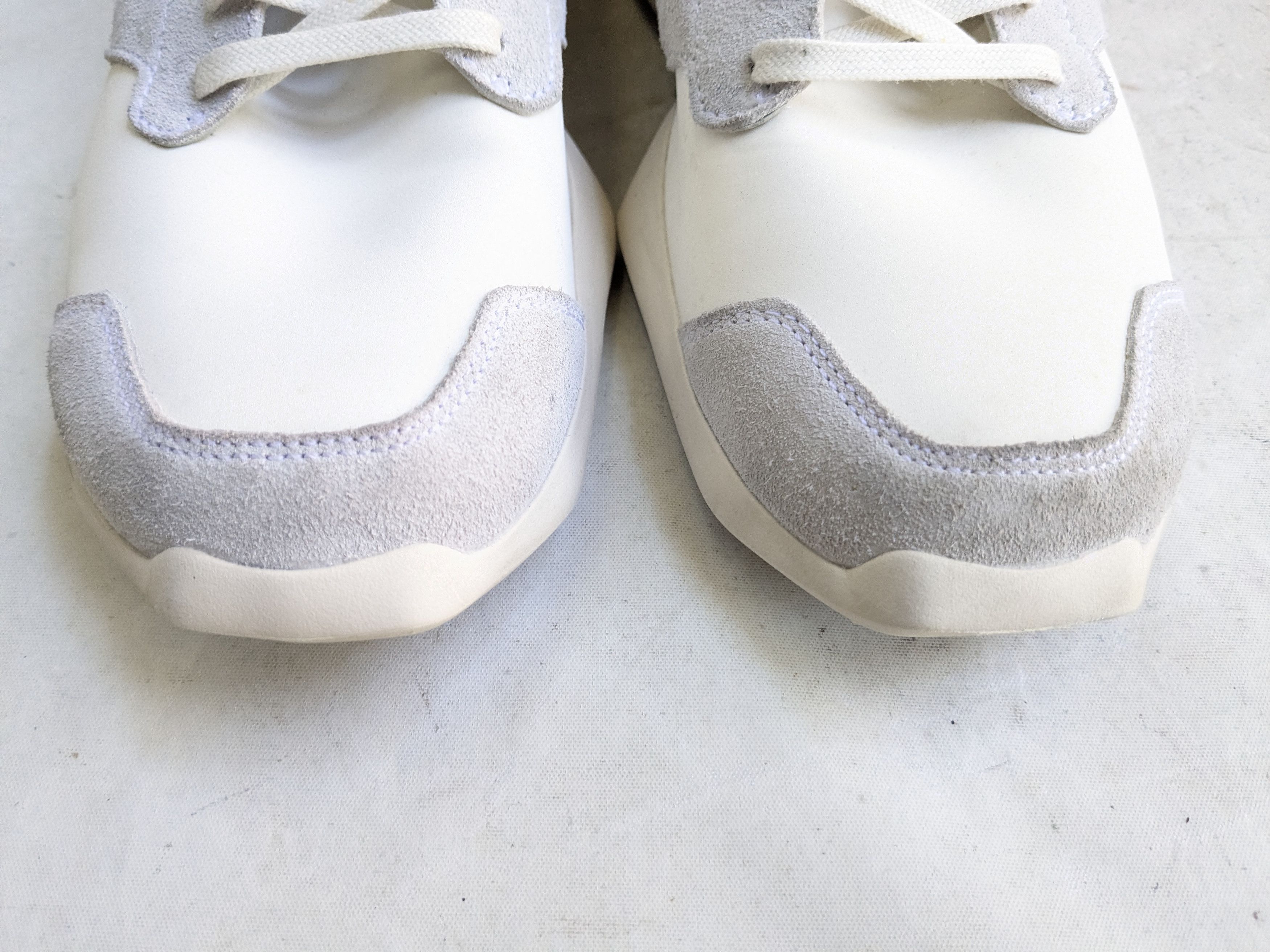 Adidas × Rick Owens Adidas x Rick Owens Tech Runner White Gray 11 B35085 Size US 11 / EU 44 - 2 Thumbnail
