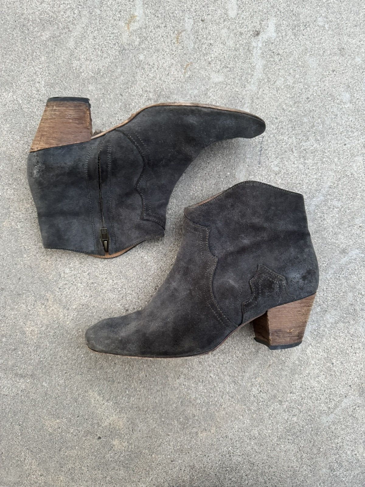 Isabel Marant Isabel Marant Grey Suede Dicker Boots Size US 8 / IT 38 - 1 Thumbnail