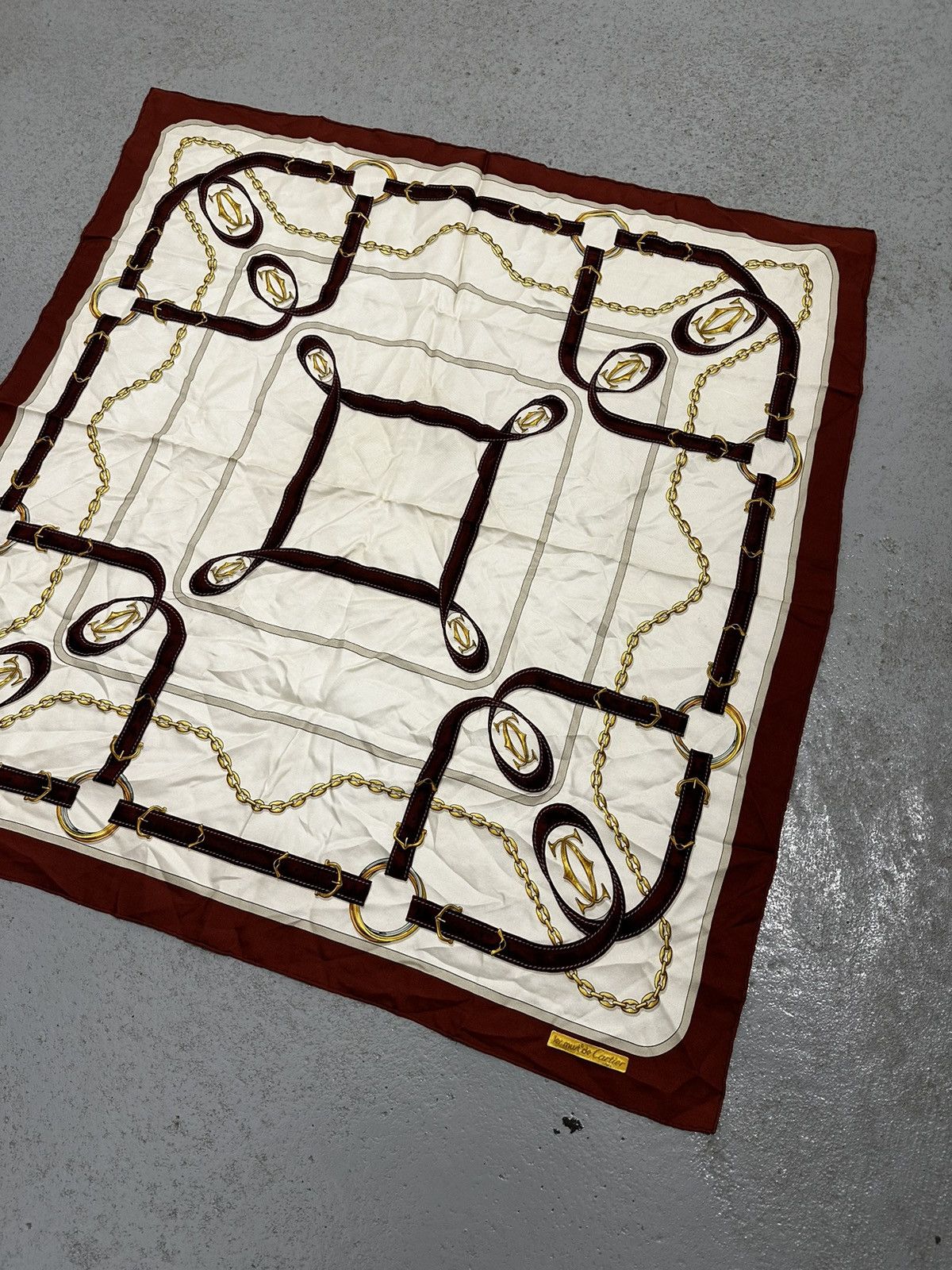 Cartier Must De Cartier Silk Scarf Size ONE SIZE - 2 Thumbnail