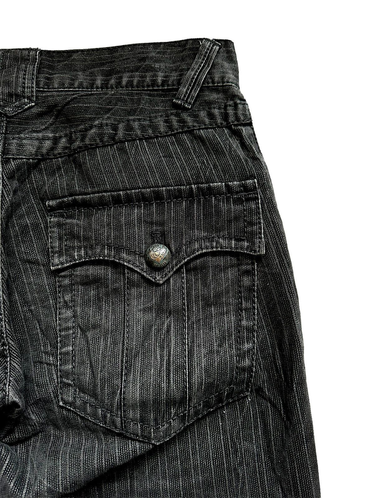 JUN MEN 2010's JUNMEN Japan velour denim gothic jeans Size US 32 / EU 48 - 9 Thumbnail