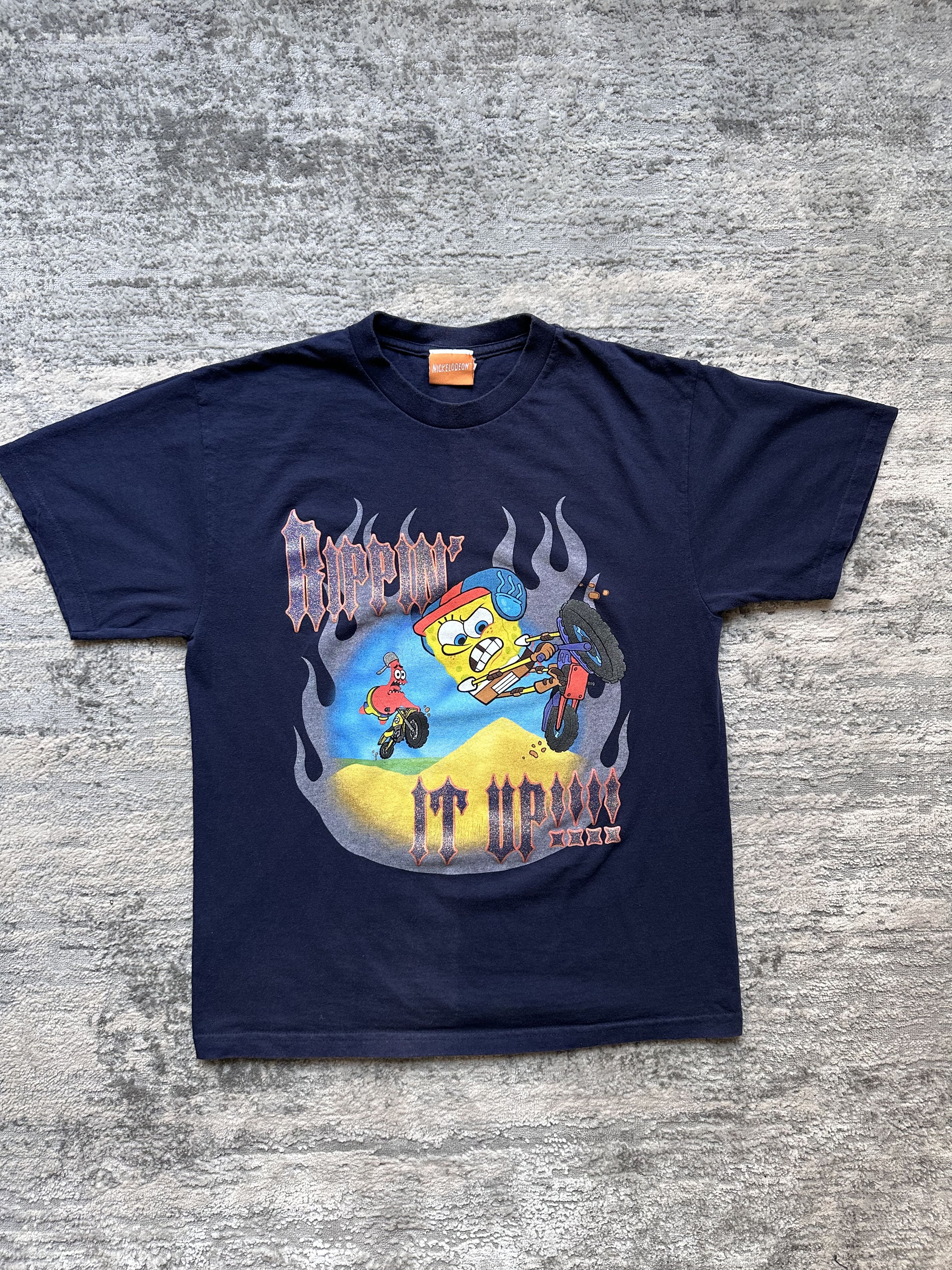 Vintage Spongebob rippin it up vintage t shirt Size US S / EU 44-46 / 1 - 1 Thumbnail