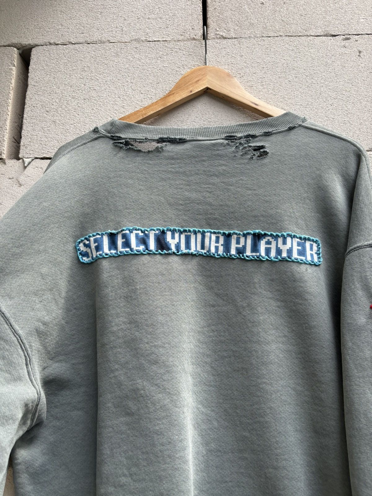 Vintage 1 of 1 Custom Freddy X Street Fighter Thrashed Sweatshirt Size US L / EU 52-54 / 3 - 11 Thumbnail