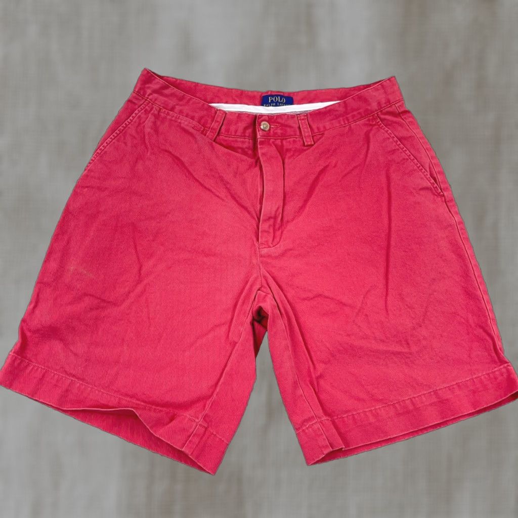 Polo Ralph Lauren Polo Ralph Lauren Chino Shorts Men 33 Pink Twill Golf Preppy Solid Adult Size US XS / EU 42 / 0 - 1 Thumbnail