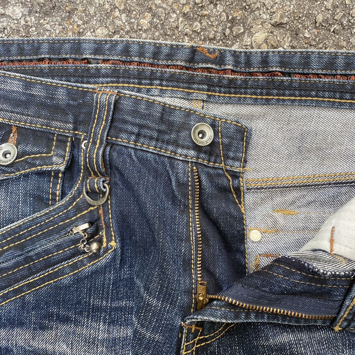 If Six Was Nine Flare Jeans Nicole Club For Men Low Rise Denim Bootcut Punk Size US 30 / EU 46 - 6 Thumbnail