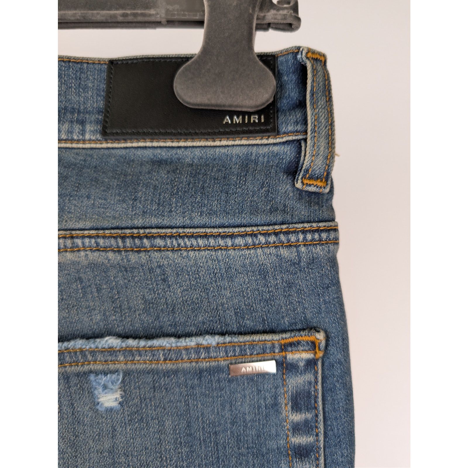 Amiri o1rshd1 MX1 Plaid Jean in Crafted Indigo Blue Size US 38 / EU 54 - 13 Thumbnail