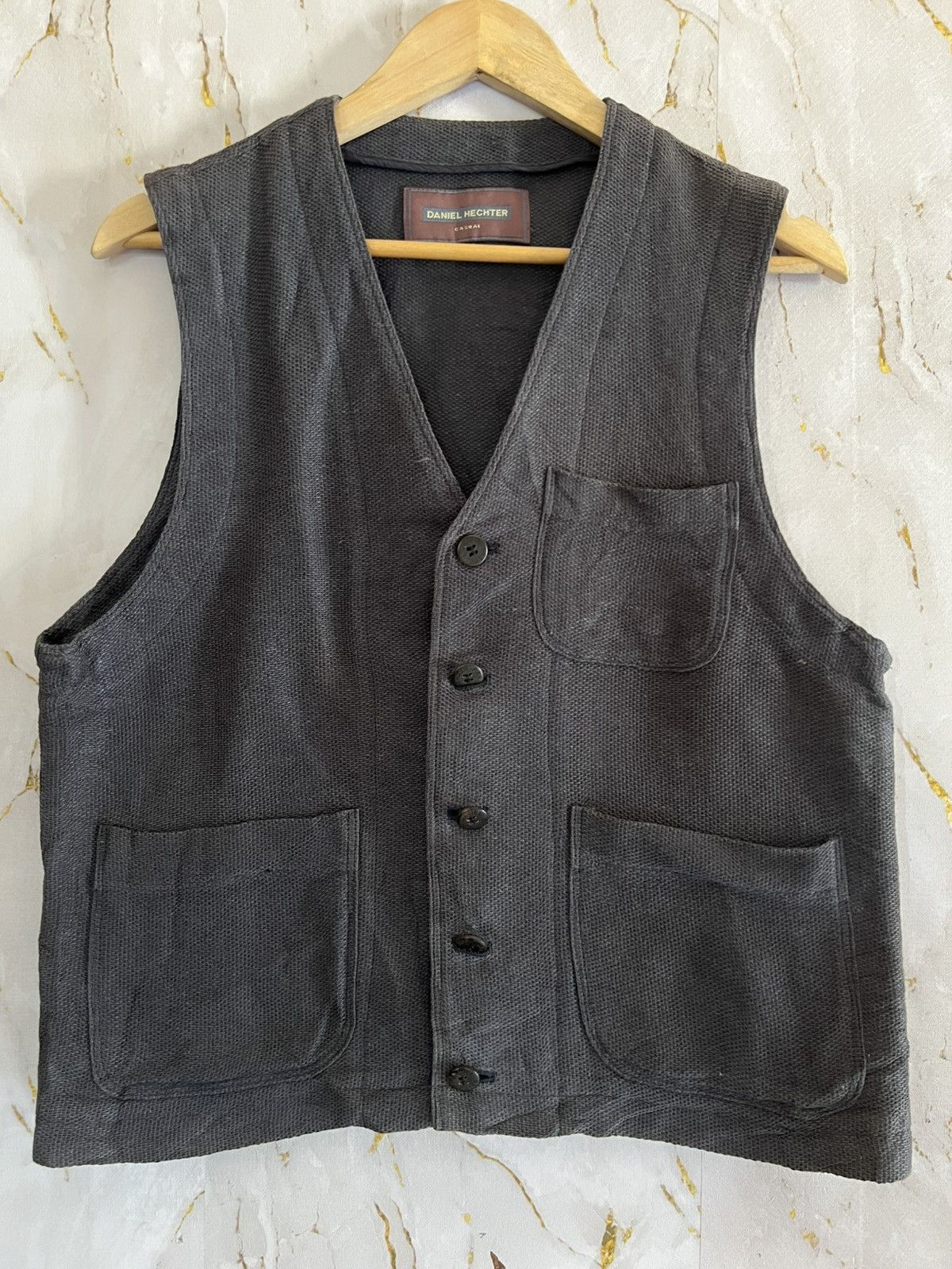 Daniel Hechter Vintage Daniel Hechter Vest French Designer Waistcoat Size US L / EU 52-54 / 3 - 1 Thumbnail
