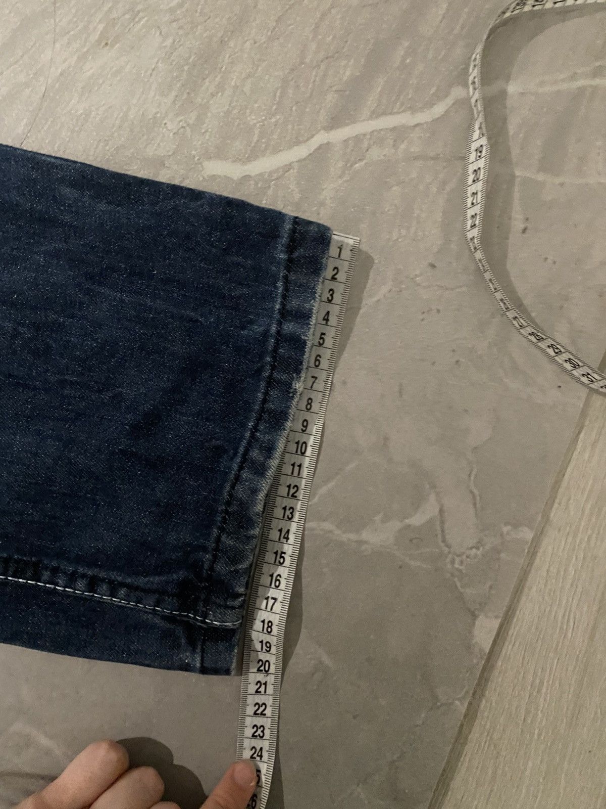 Vintage Archive Designer Washed Destroyed Slim Jean/ Zip line /Tokyo Size US 32 / EU 48 - 12 Thumbnail