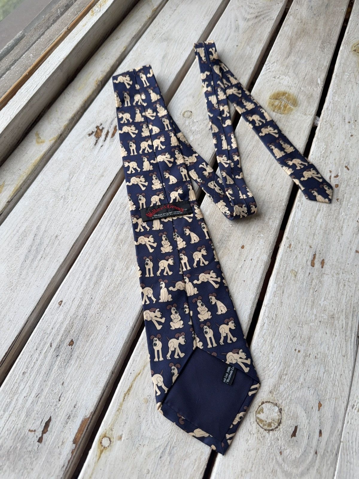 Cartoon Network × Vintage Vintage Wallace & Gromit Gromit Dog Novelty Tie – 90s Print Size ONE SIZE - 5 Thumbnail