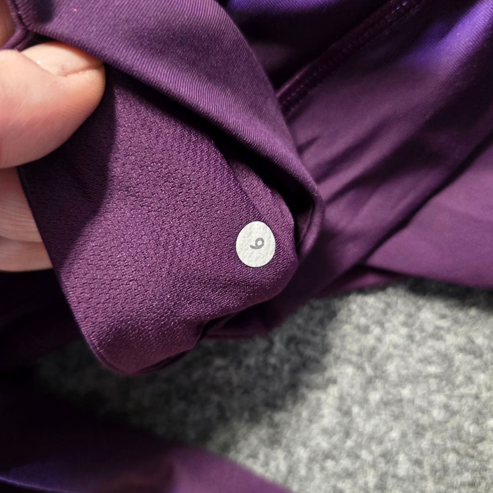 Lululemon Lululemon Leggings Womens Size 6 Purple Inspire II Cropped Casual Athletic Activewear Yoga Tights Skinny Inseam 26 in Magenta Pattern Solid Size 28" / US 6 / IT 42 - 4 Thumbnail
