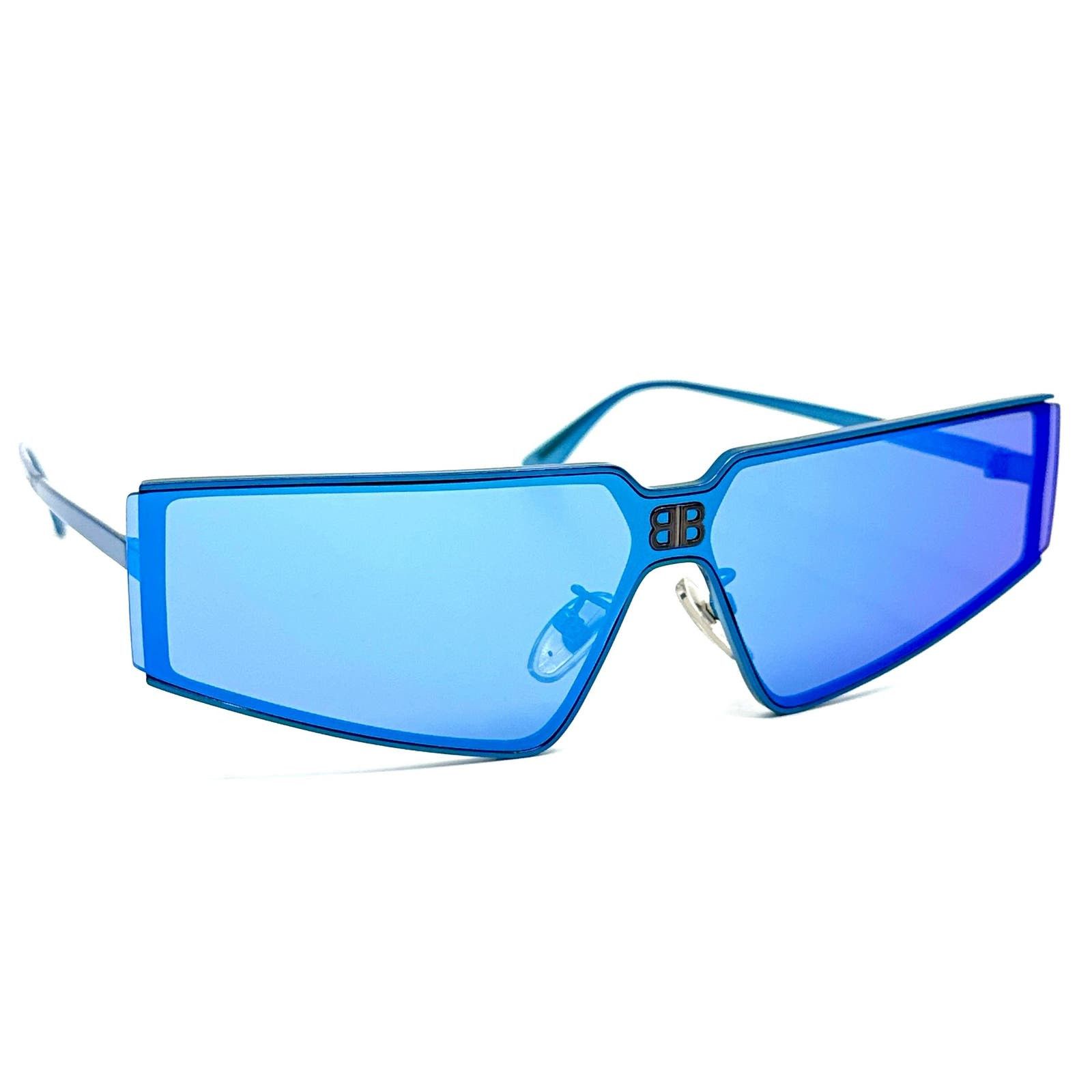 image of New! Balenciaga Sunglasses Bb0192S 003, Authentic in Blue, Women's