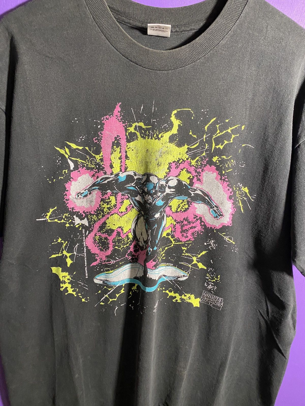 Marvel Comics Vintage 1992 Marvel Comics Silver surfer comic tee Size US XL / EU 56 / 4 - 3 Thumbnail