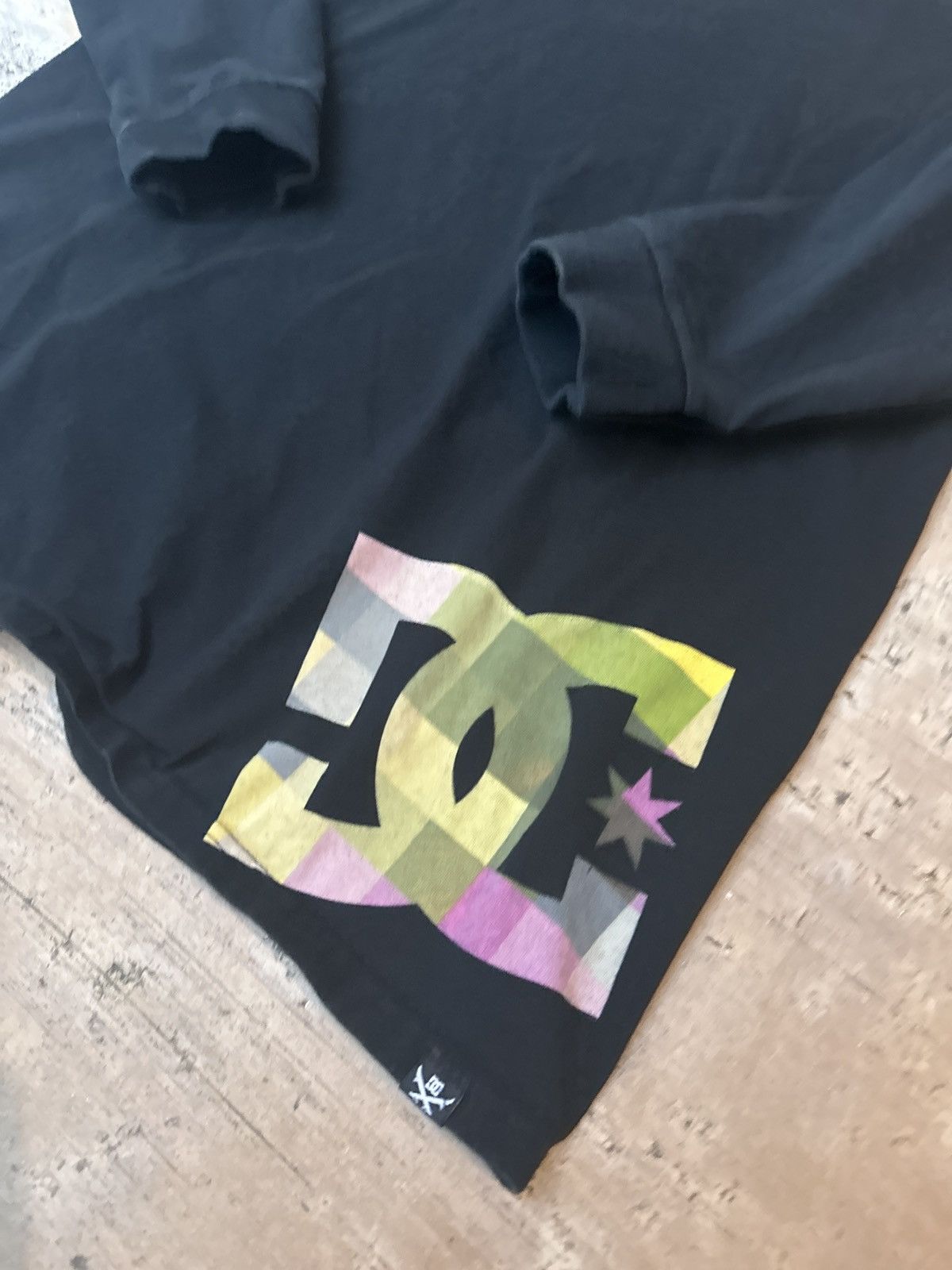 DC × Vintage Vintage 90s Dc skateboarding Black Longsleeve Tshirt Size US XL / EU 56 / 4 - 2 Thumbnail