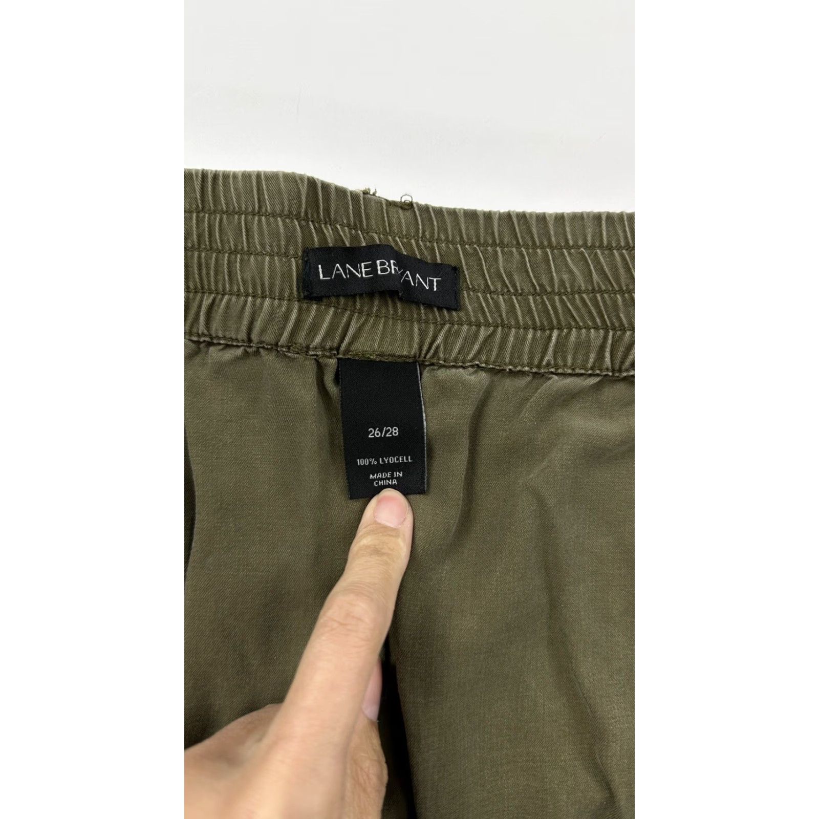 Vintage Lane Bryant Skirt Women’s 26 Plus Green Viscose A-Line Knee Length Womens Size 26" / US 2 / IT 38 - 4 Thumbnail