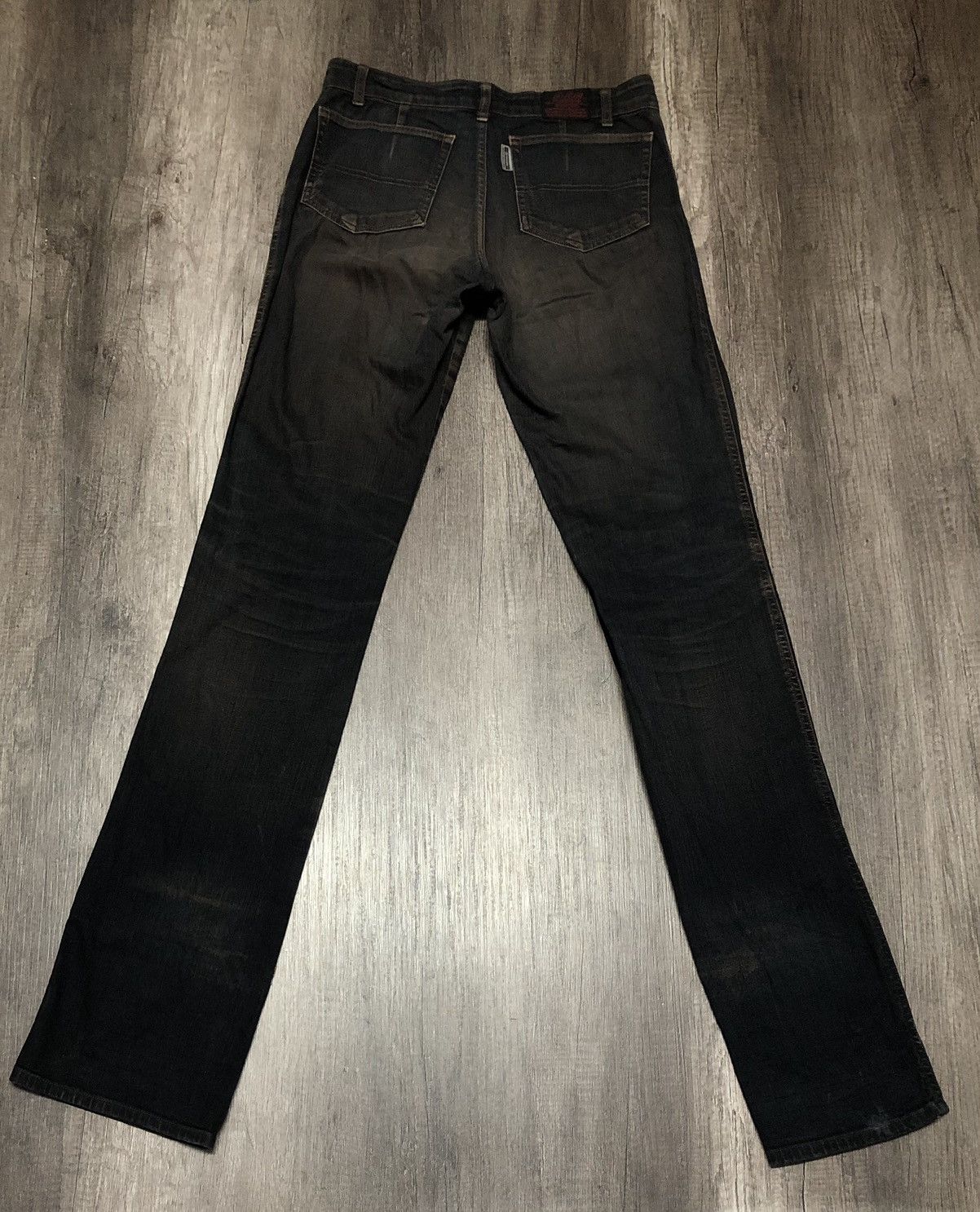 If Six Was Nine × Le Grande Bleu (L.G.B.) VINTAGE BA-TSU CLUB DIV JEANS (Unisex) Size US 30 / EU 46 - 16 Thumbnail