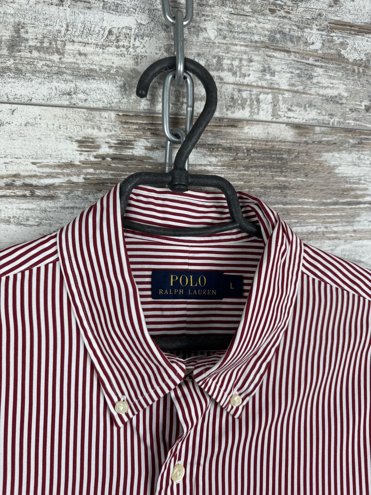Polo Ralph Lauren × Vintage Mens Vintage Polo Ralph Lauren striped shirts button up Size US L / EU 52-54 / 3 - 4 Thumbnail