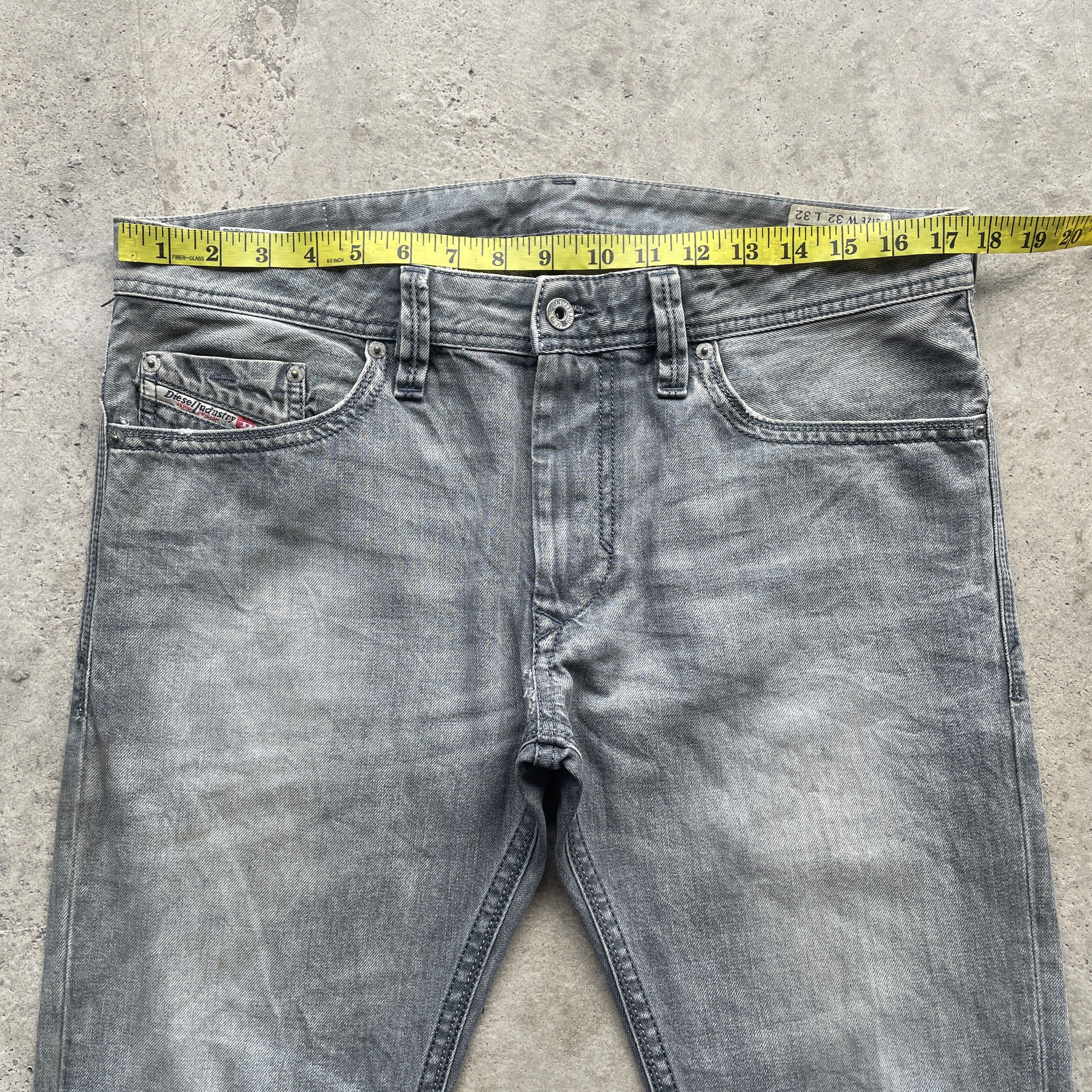 Diesel W35 VINTAGE DIESEL INDUSTRY JEANS BLACK FADED DENIM PANTS Size US 35 - 5 Thumbnail