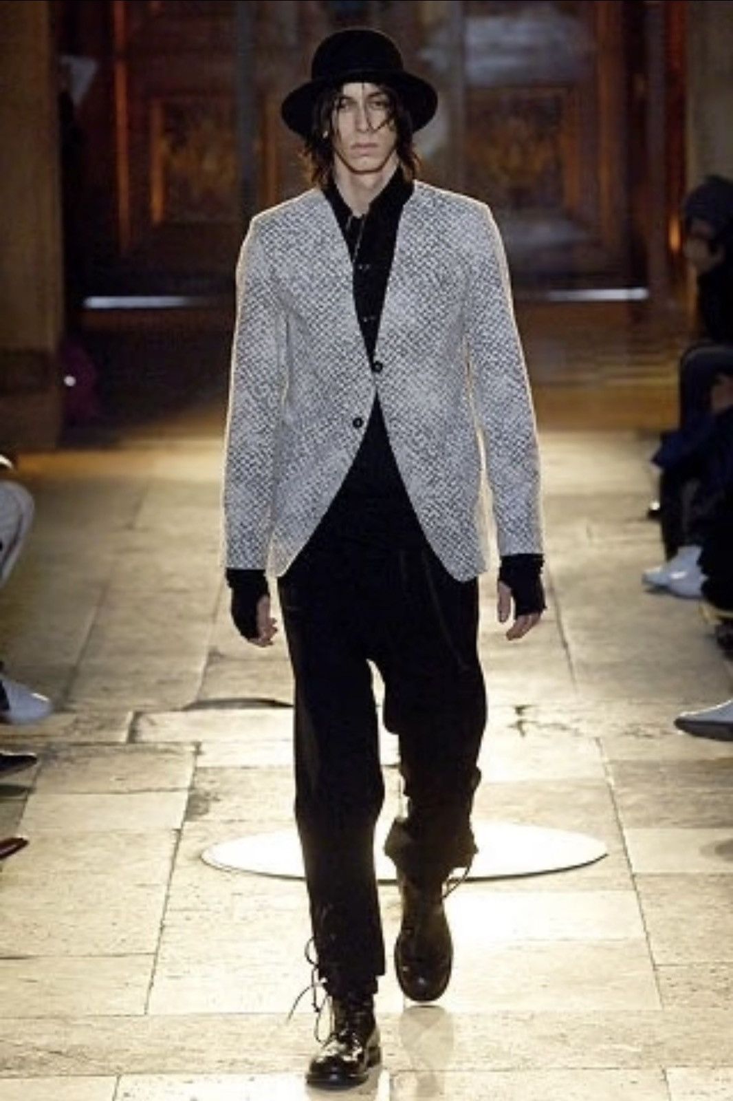 Ann Demeulemeester Ann Demeulemeester | 2006 Distressed Snowflake Suit Jacket Size 46R - 2 Thumbnail