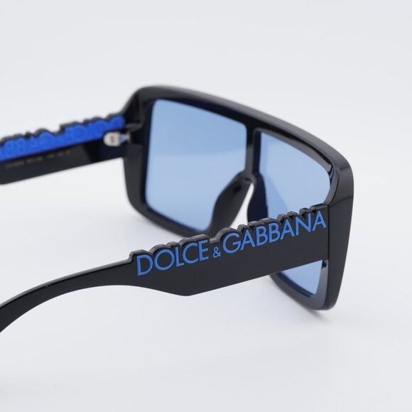 Dolce & Gabbana Dolce & Gabbana DG6204 501/80 Sunglasses Shiny Black Shield Size ONE SIZE - 4 Thumbnail