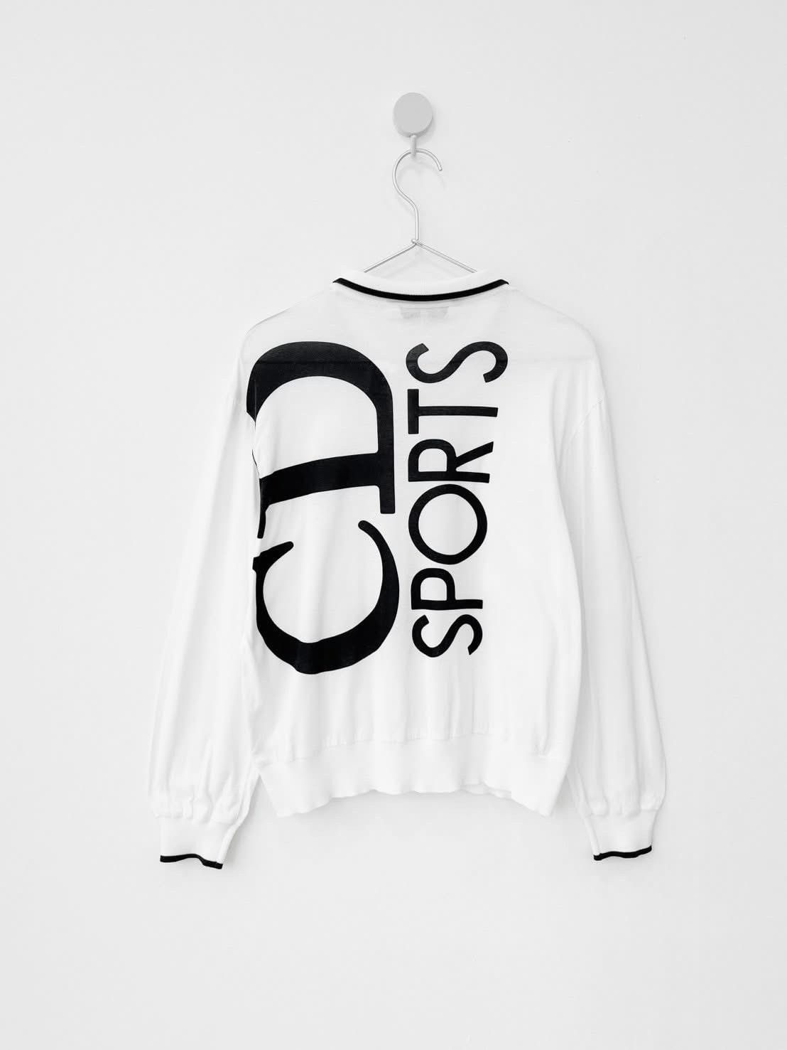 Christian Dior Monsieur × Dior Vintage 90s Christian Dior Sport CD Big Logo L/S Polo Size US L / EU 52-54 / 3 - 1 Thumbnail