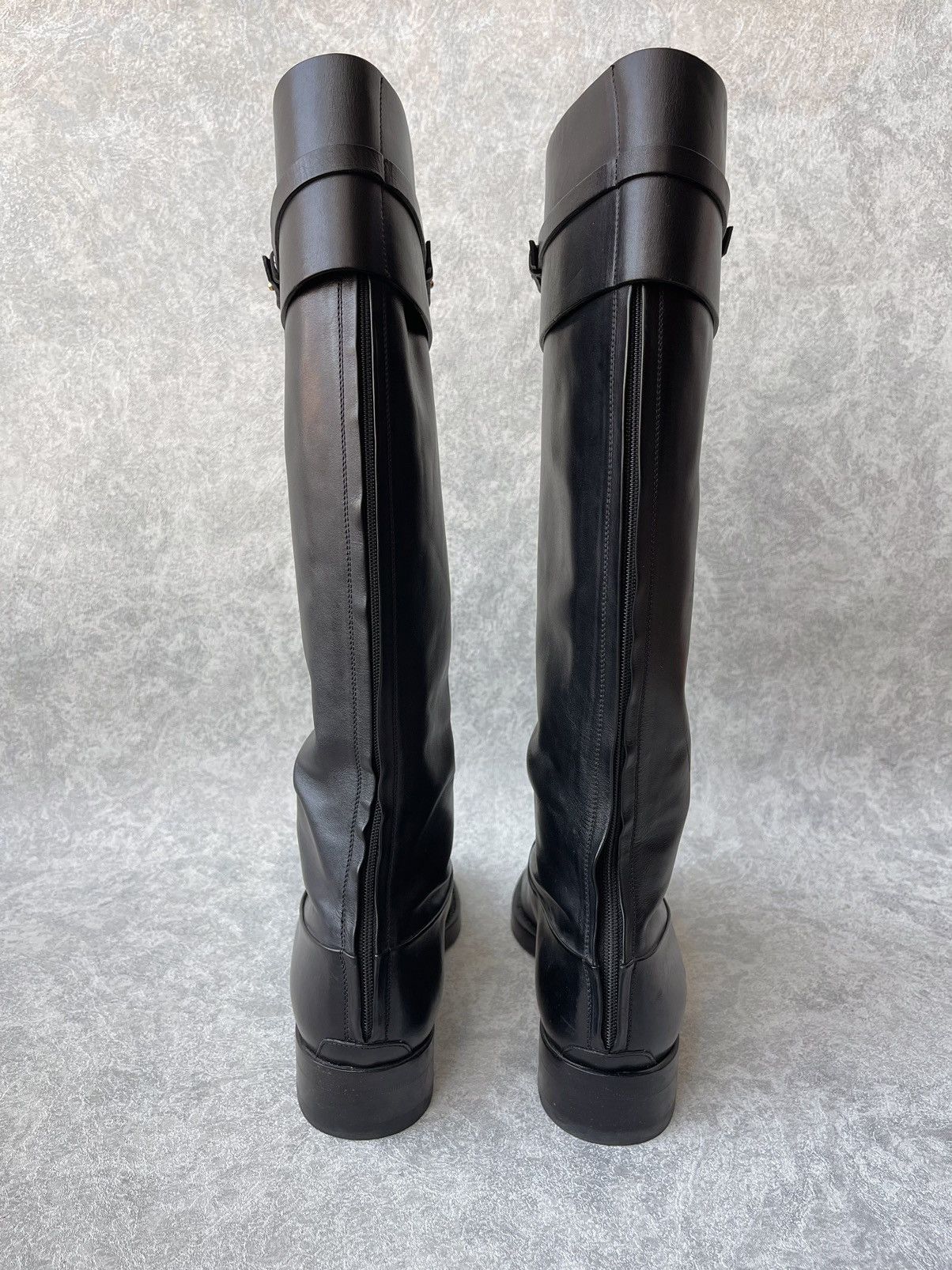 Gucci Gucci Smooth Leather Betis Glamour Riding Boots Size 39 Size US 9 / IT 39 - 5 Thumbnail