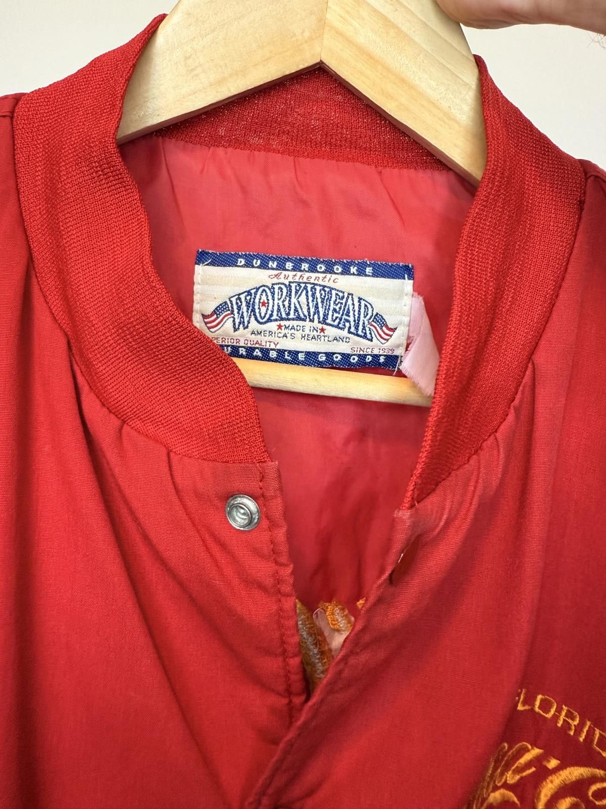 Coca Cola Vintage 90s Red Coca-Cola Safety Driver bomber Jacket Size US M / EU 48-50 / 2 - 5 Thumbnail