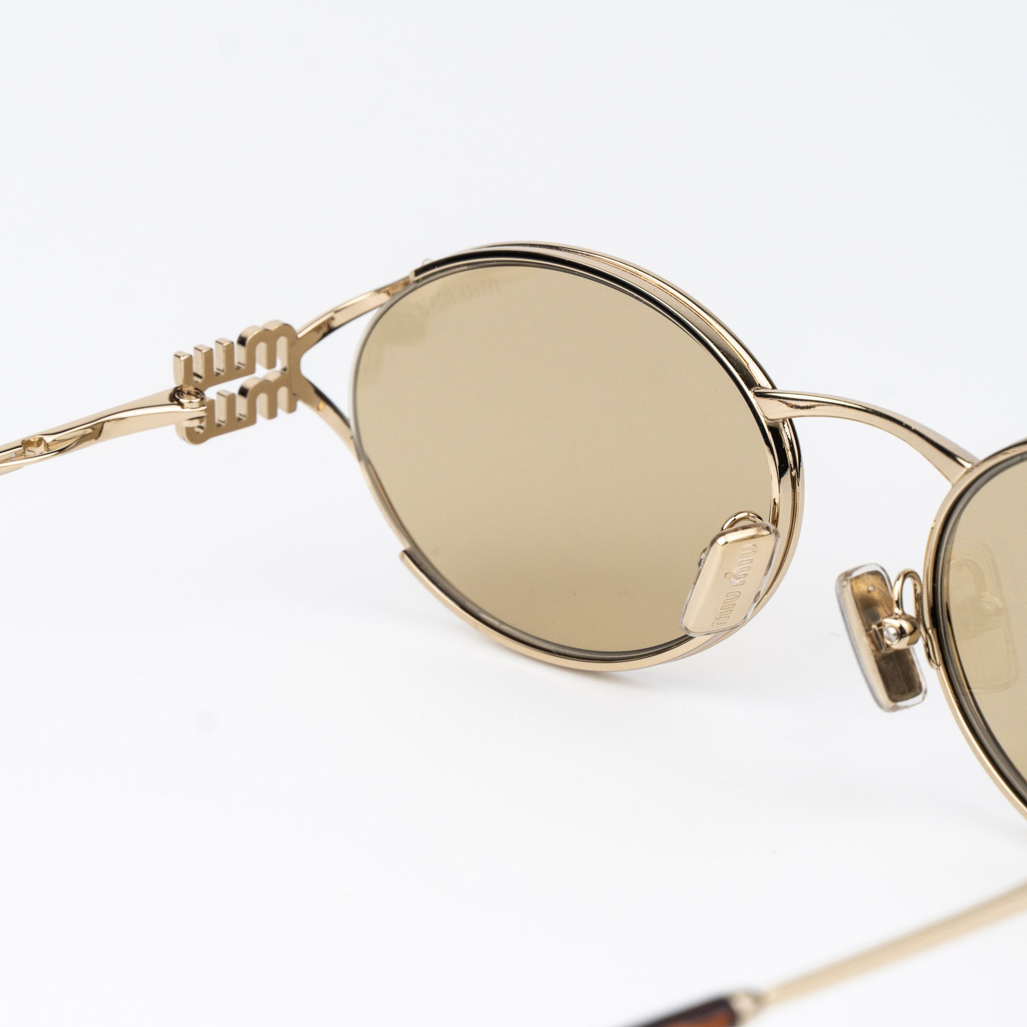 Miu Miu Miu Miu Women Sunglasses LOGO MU52YS ZVN10R NEW AUTHENTIC Size ONE SIZE - 7 Thumbnail