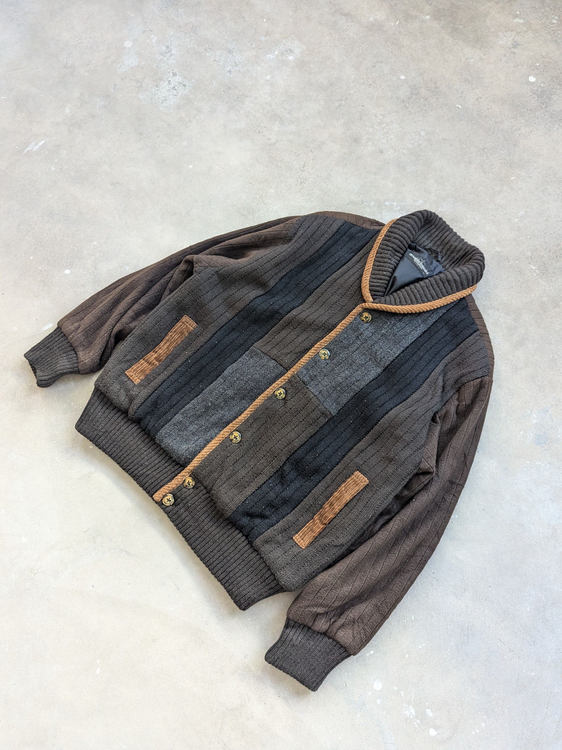 Vintage Vintage Wool Cardigan Jacket Corduroy Style Size US M / EU 48-50 / 2 - 2 Thumbnail