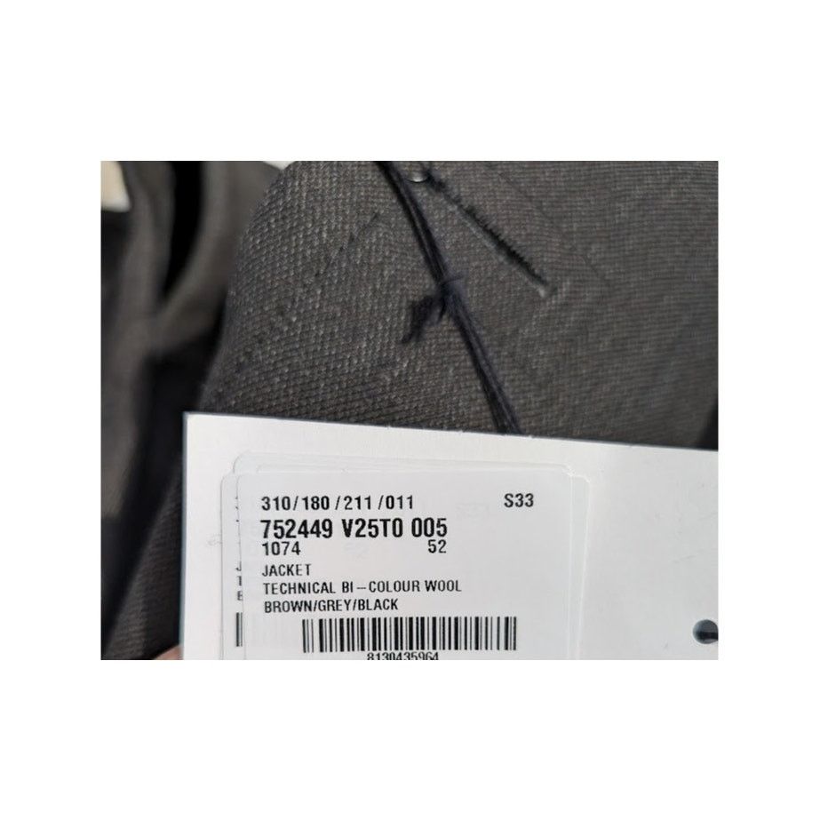 Bottega Veneta o1rshd1 Technical Wool Jacket in Brown/Grey/Black Size US L / EU 52-54 / 3 - 21 Thumbnail