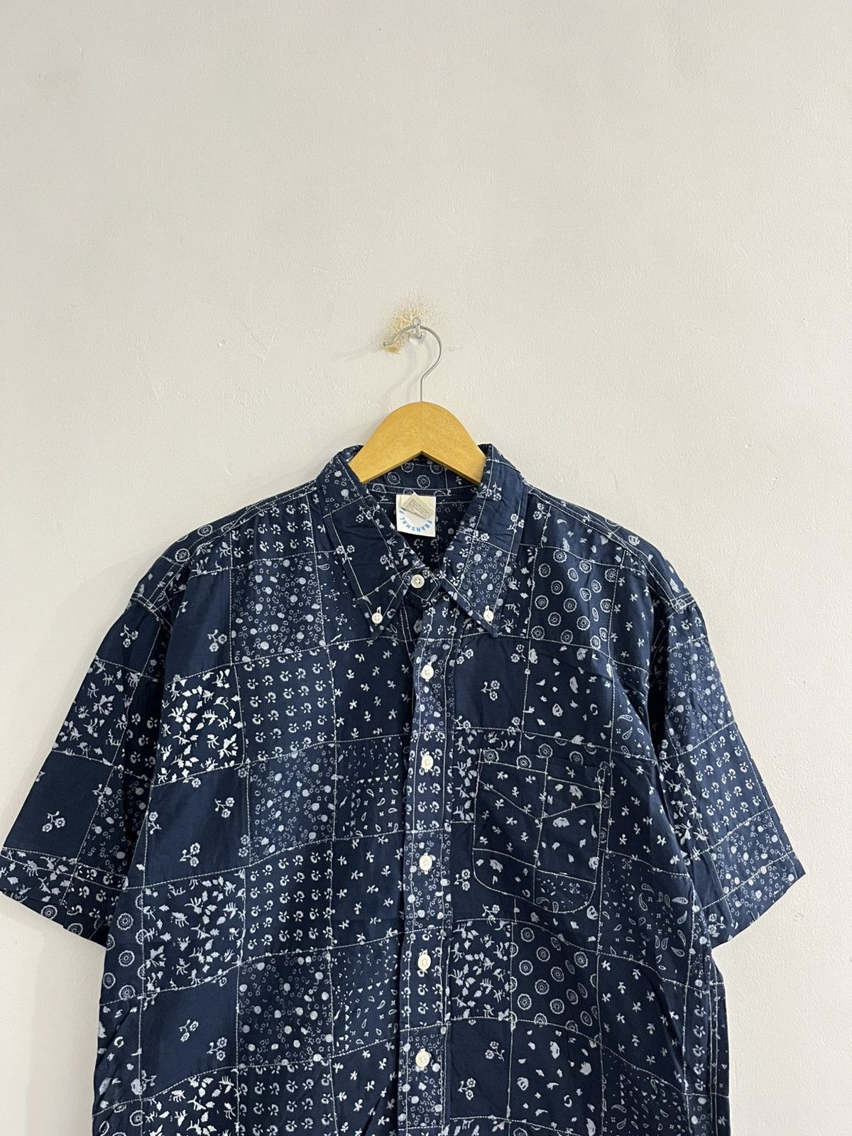 Japanese Brand Franshal Patchwork Shirt Size US XL / EU 56 / 4 - 2 Thumbnail
