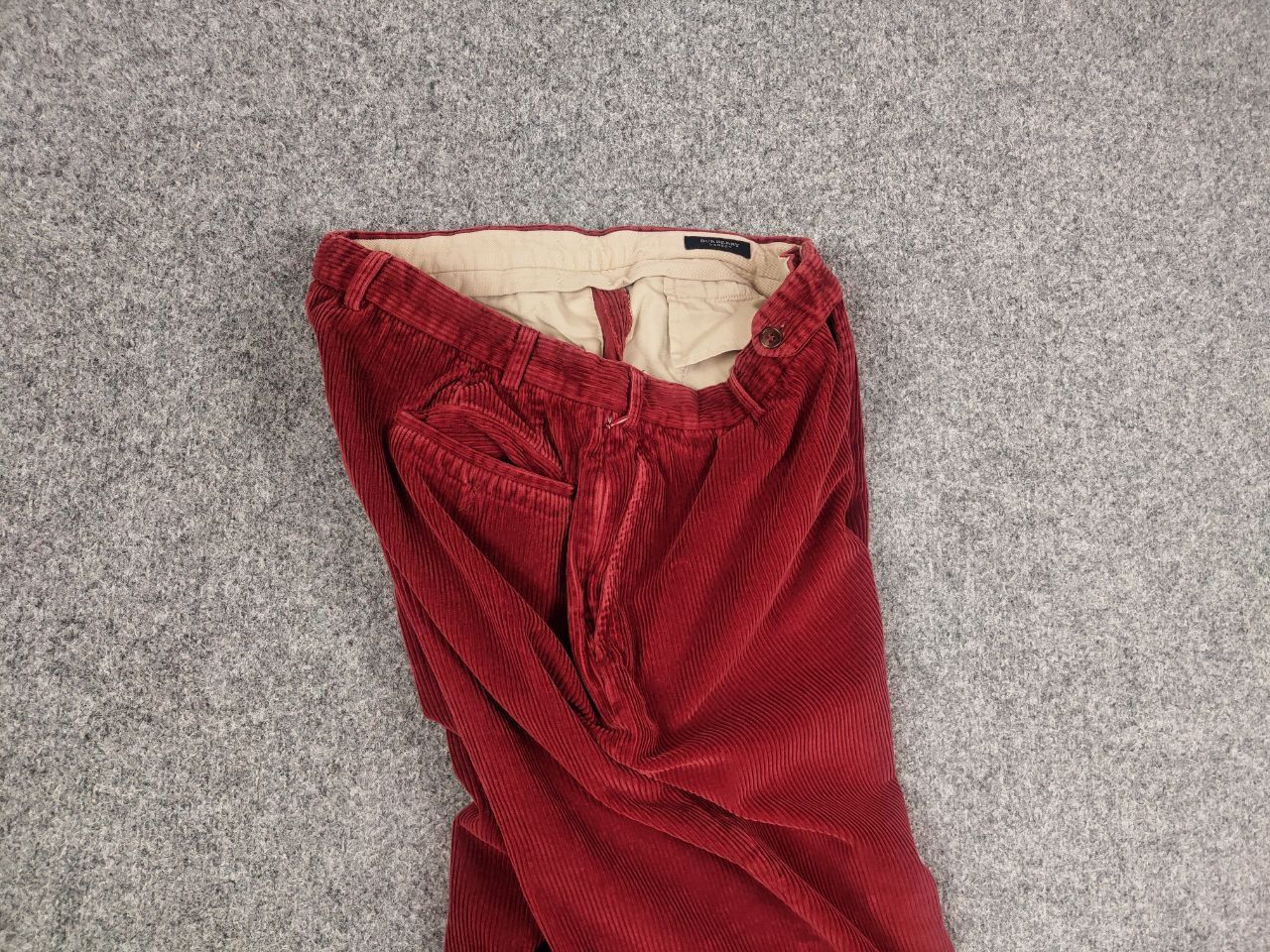 Burberry Burberry London Vintage Corduroy Dark Red Trouser Pants Size US 34 / EU 50 - 14 Thumbnail