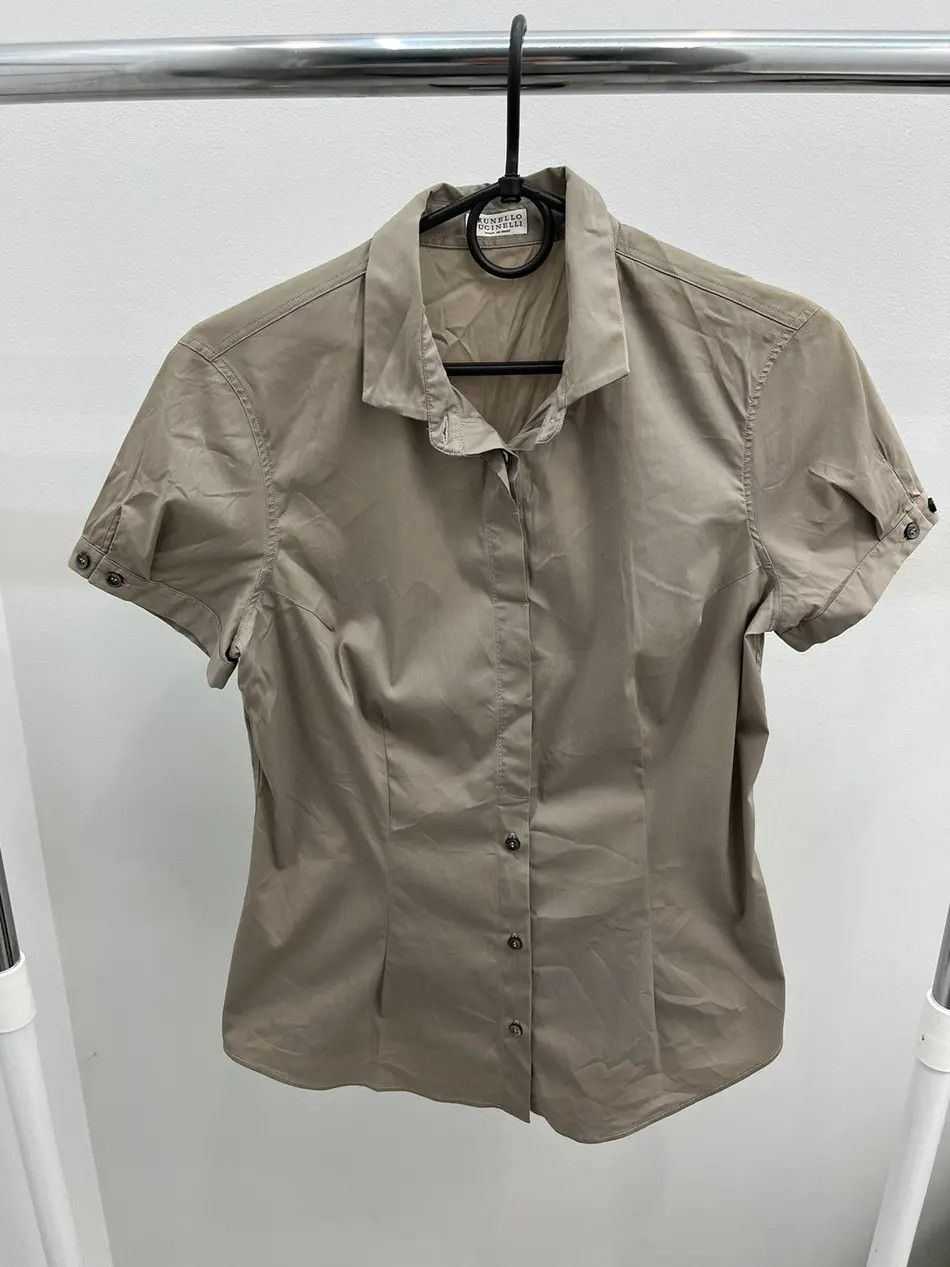 Brunello Cucinelli Brunello Cucinelli Cotton Button Up Shirt Size M / US 6-8 / IT 42-44 - 1 Thumbnail