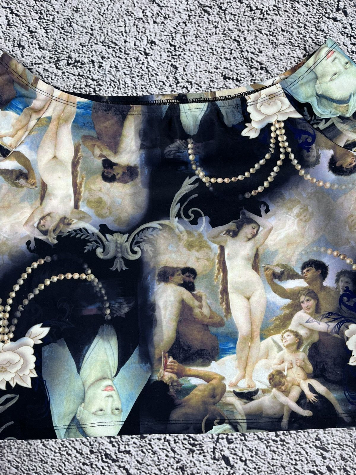 Japanese Brand Vintage Y2K Renaissance Baroque Art Print Top Size S / US 4 / IT 40 - 4 Thumbnail