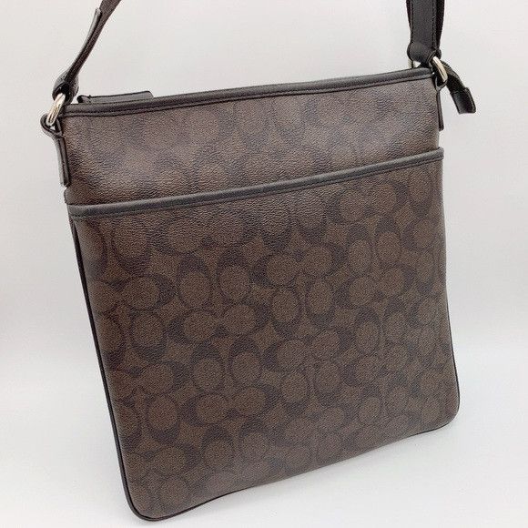 Coach Coach Signature Crossbody Messenger Bag in Black and Brown Size ONE SIZE - 3 Thumbnail
