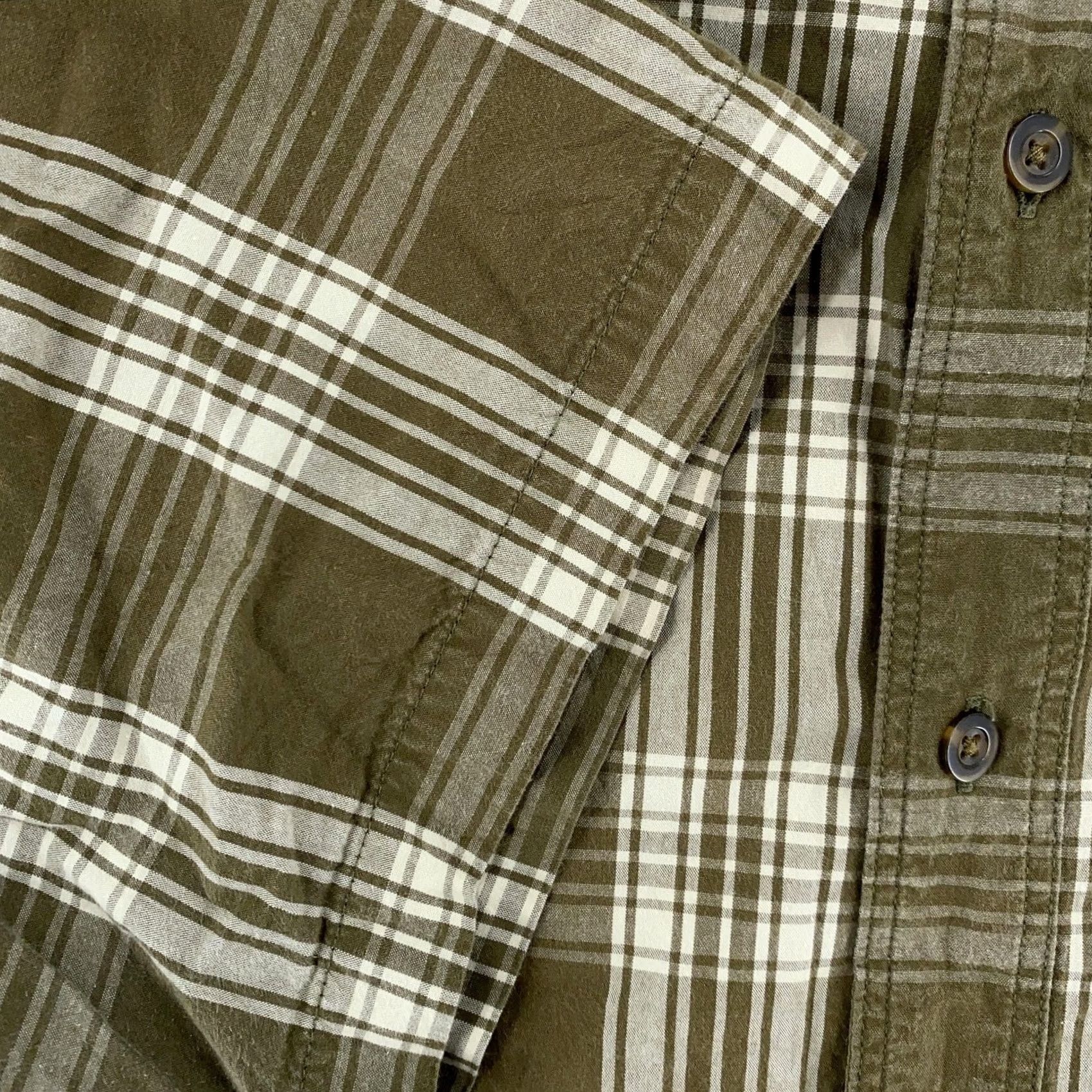 Carhartt Carhartt Shirt Mens XL Green Plaid Button Down Short Sleeve Relaxed Fit Cotton Size US XL / EU 56 / 4 - 3 Thumbnail