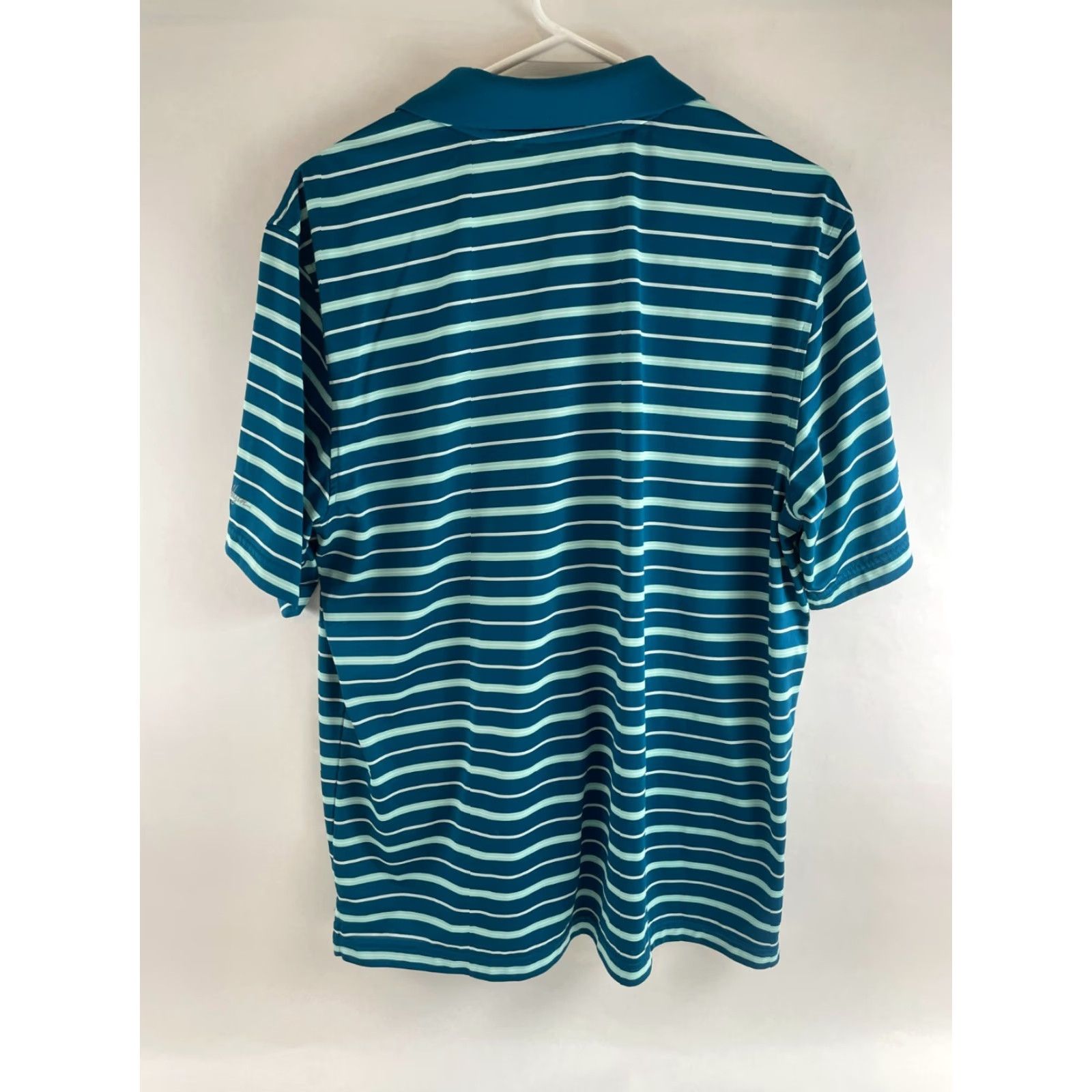Vintage Walter Hagen Polo Shirt Men L Turquoise Teal Golf Striped Short Slv Polo Size US L / EU 52-54 / 3 - 2 Thumbnail