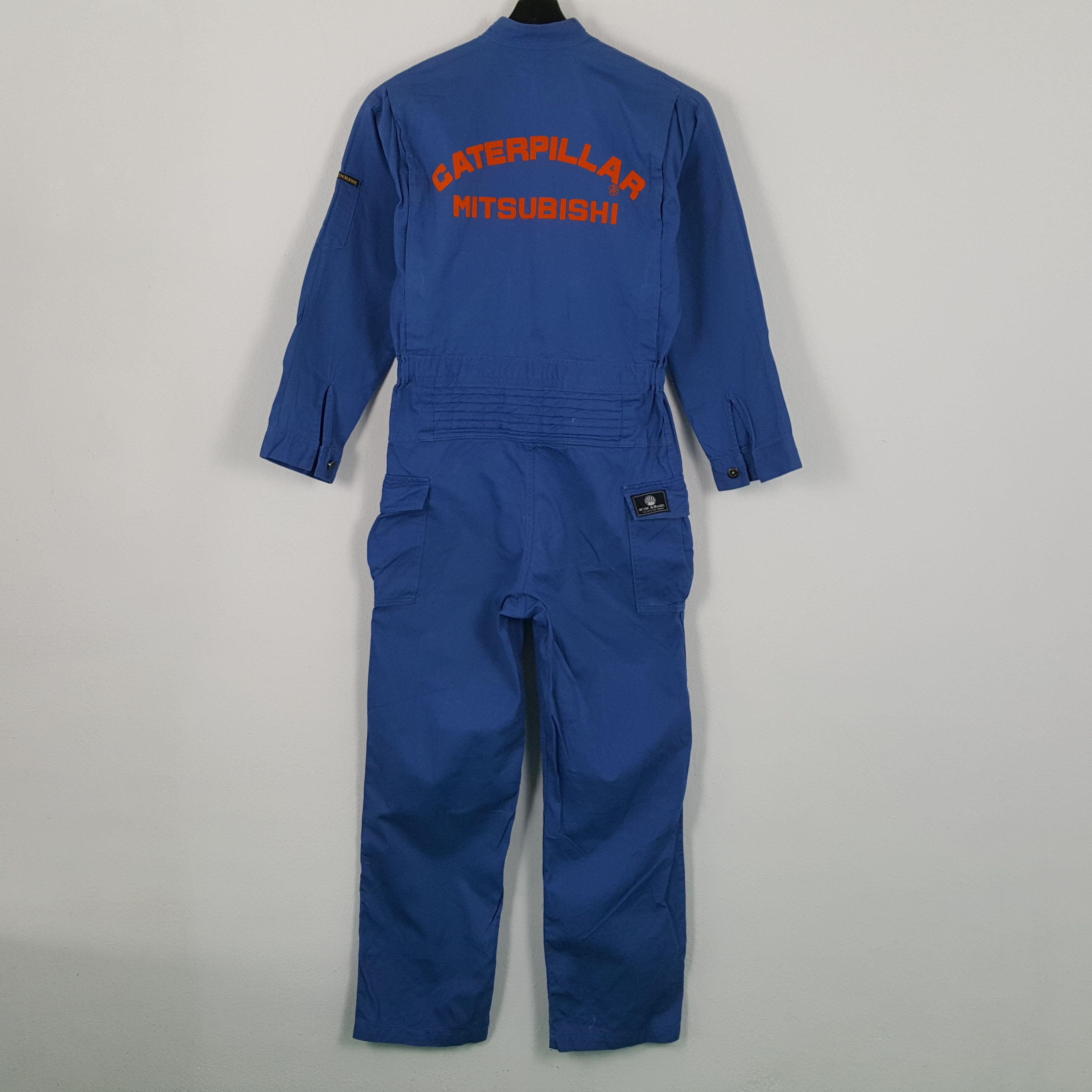 Japanese Brand × Vintage CATERPILLER MITSUBISHI Japanese Motorsports Coverall Jacket Size US M / EU 48-50 / 2 - 1 Thumbnail